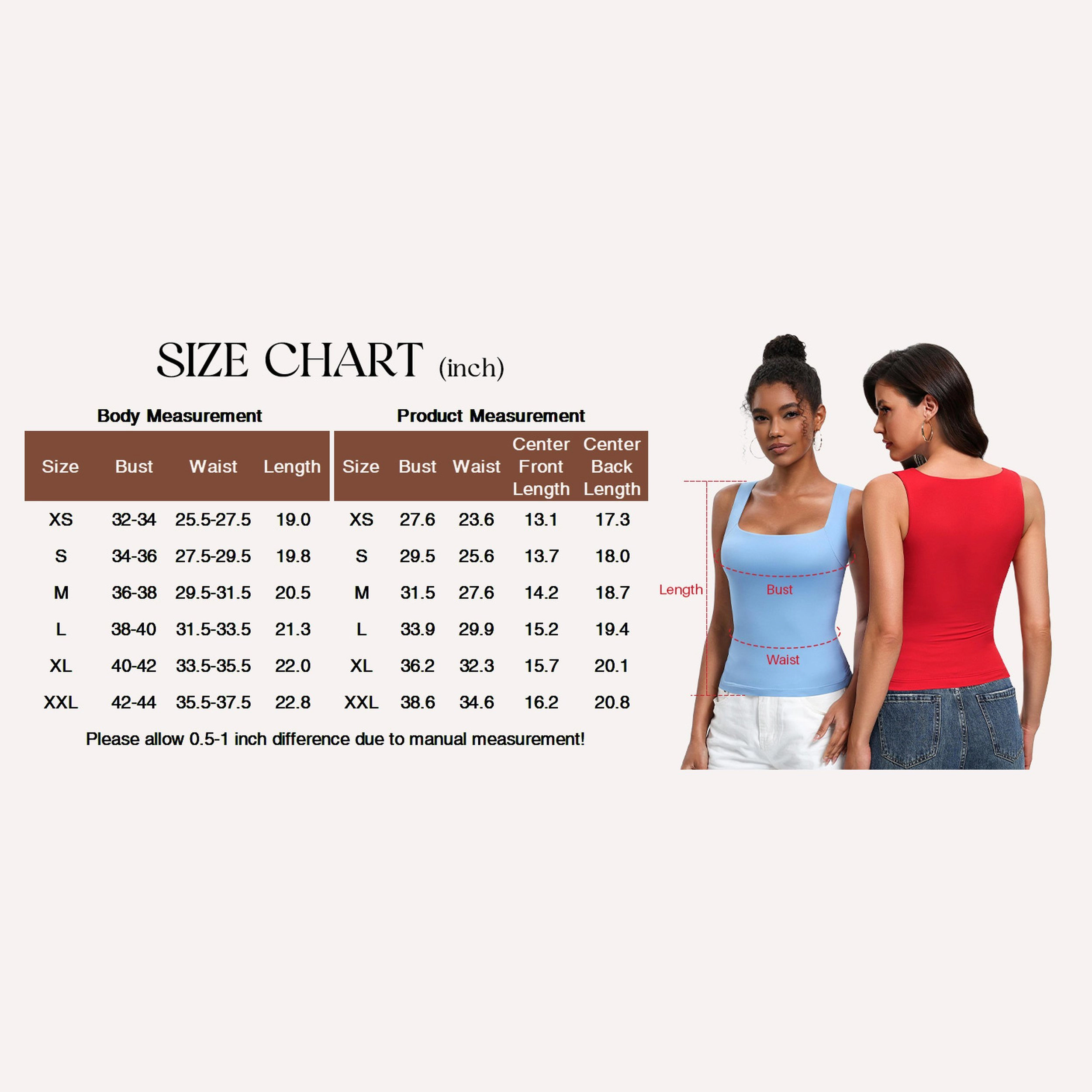 Avidlove Women's Square Neck Wide Strap Built-In Removable Pad Double Lined Tank Top