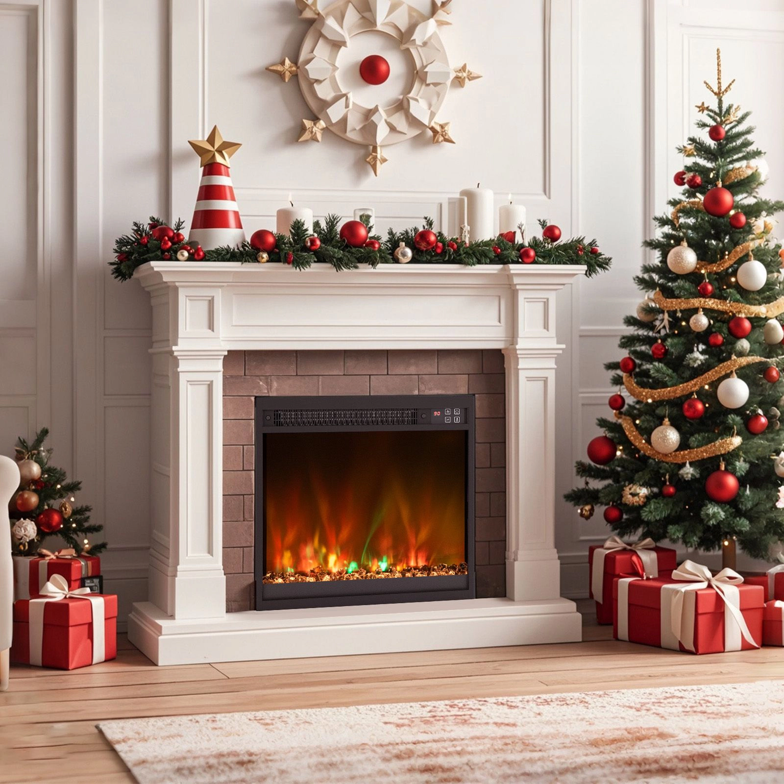 SlickBlue Wall Mounted Fireplace Heater for Living Room