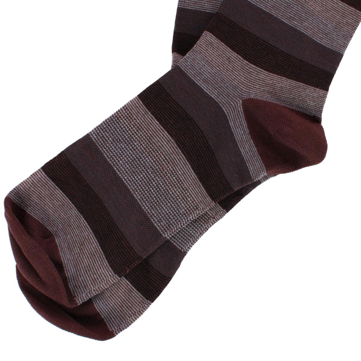 Dead Soxy Men's Thick Stripe Mid-Calf Premium Novelty Dress Socks (1 Pair)