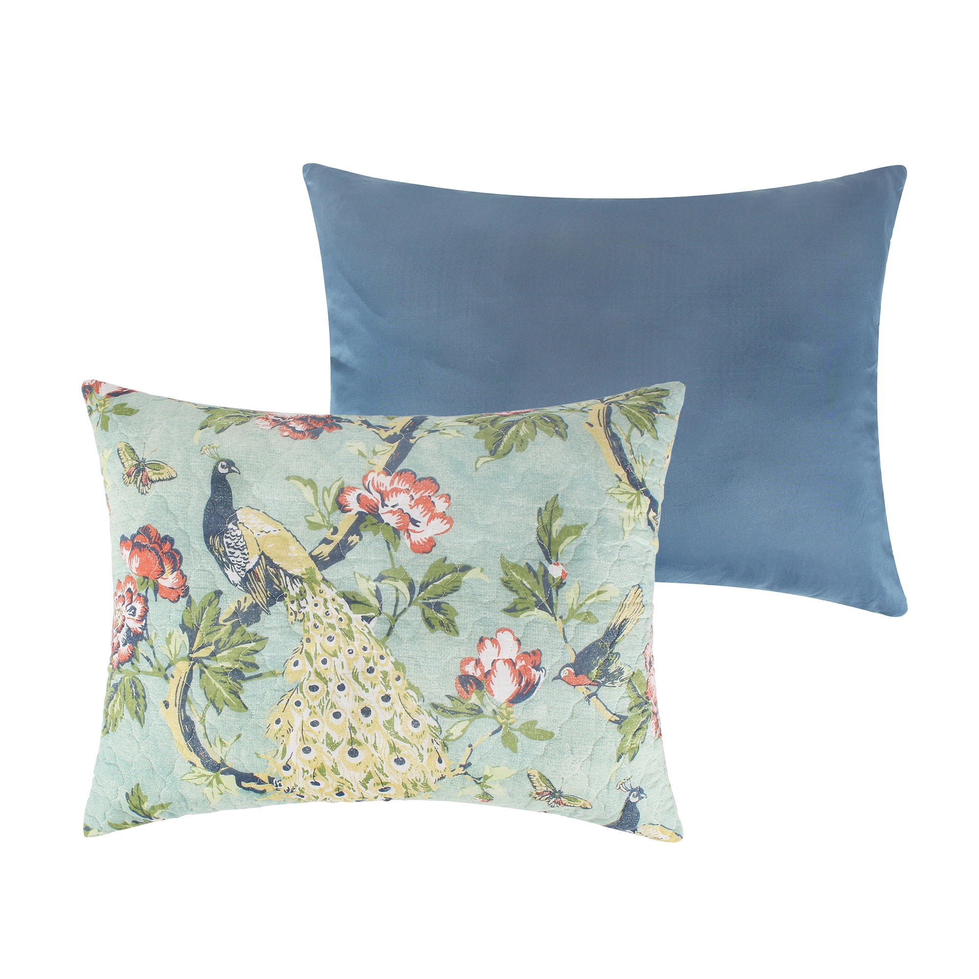 Greenland Home Pavona Enchanted Garden Quilted Pillow Sham inch
