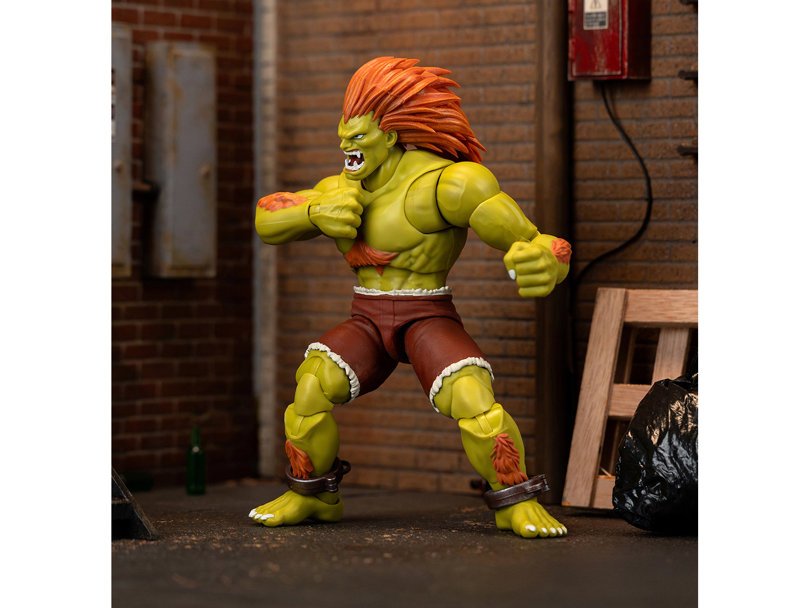 Jada Blanka 7.5" Moveable Figure with Accessories and Alternate Head and Hands "Ultra Street Fighter II: The