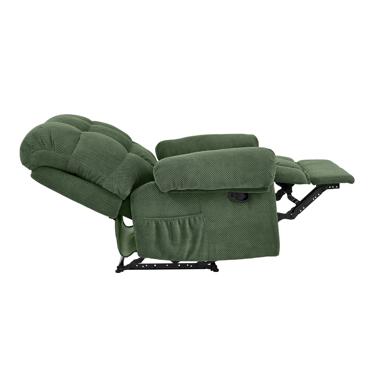 GBruno Overstuffed Fabric Reclining Lounge Chair