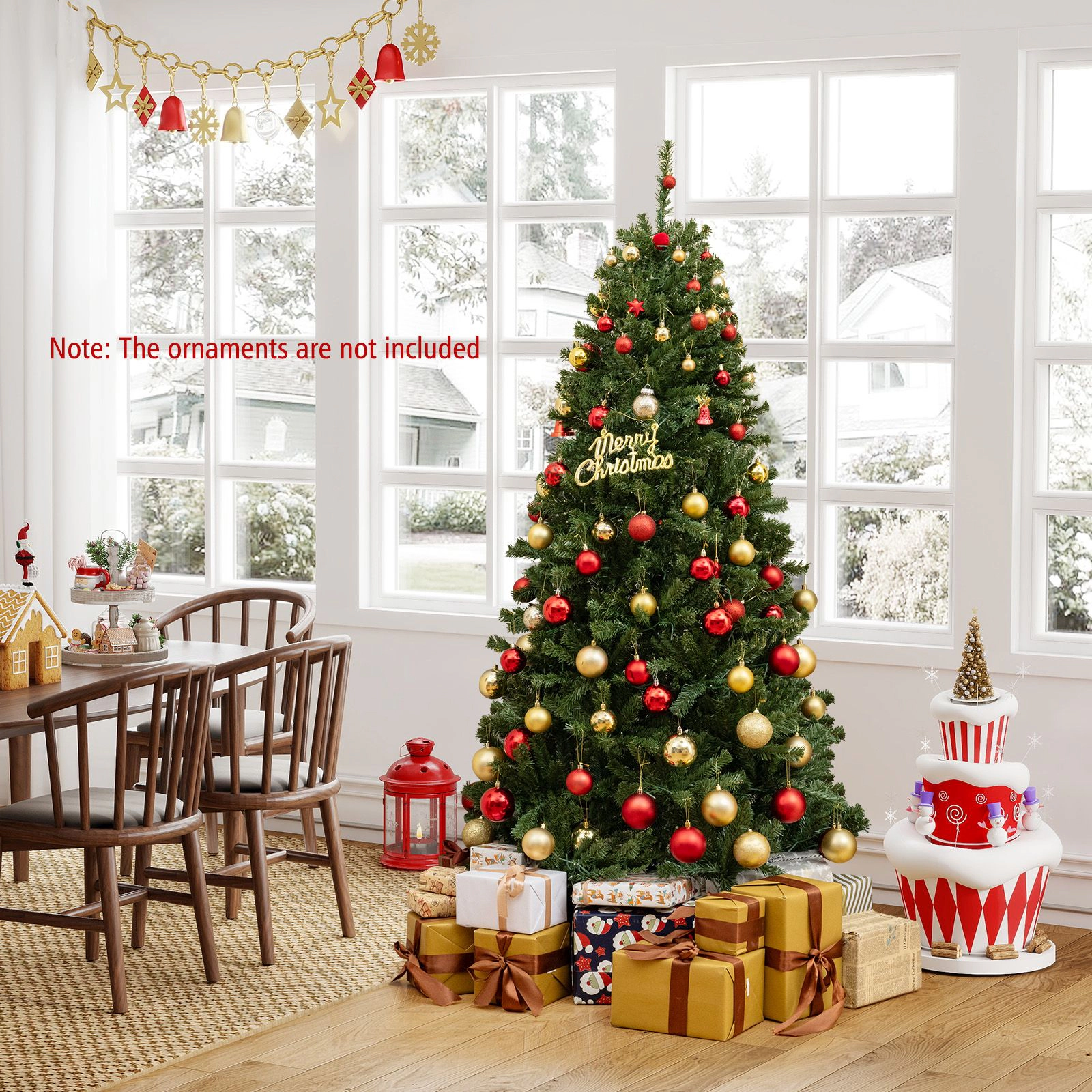 SlickBlue Lighted Christmas Tree with Adjustable Lighting Modes