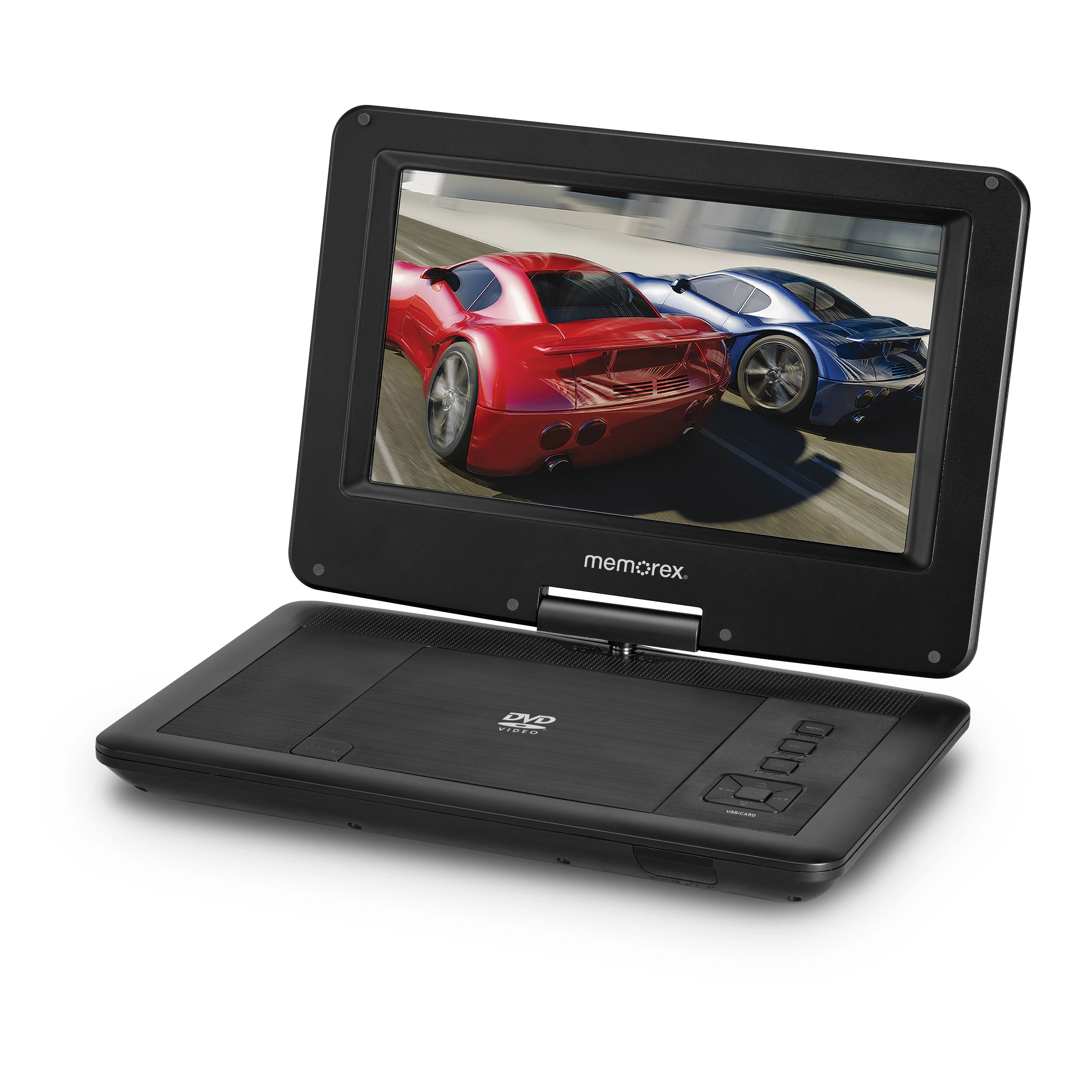 Memorex MX-PDV10 10.1-inch Portable Swivel DVD Player - Black