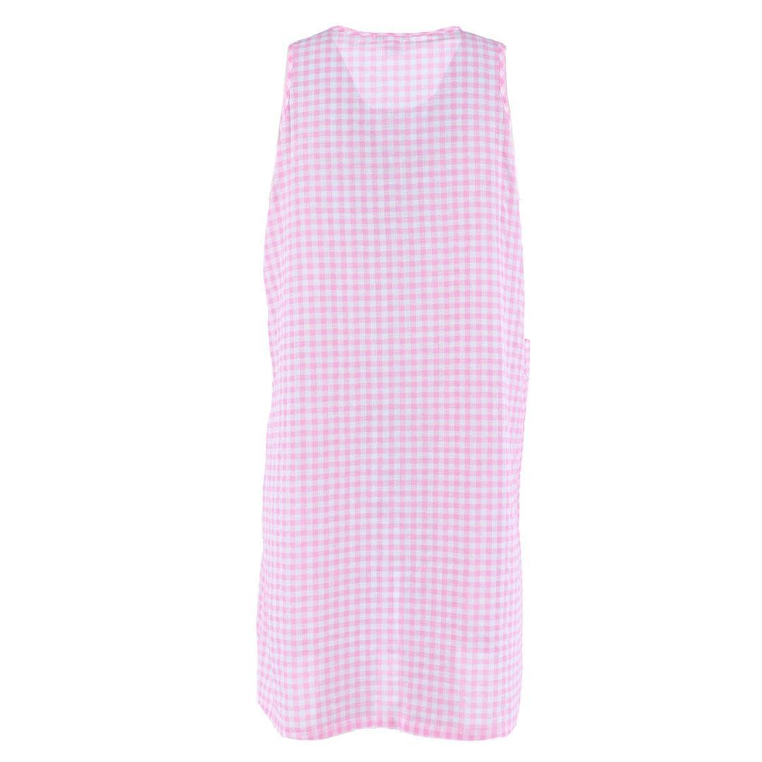 Elegant Emily Women's Woven Gingham Sleeveless Duster