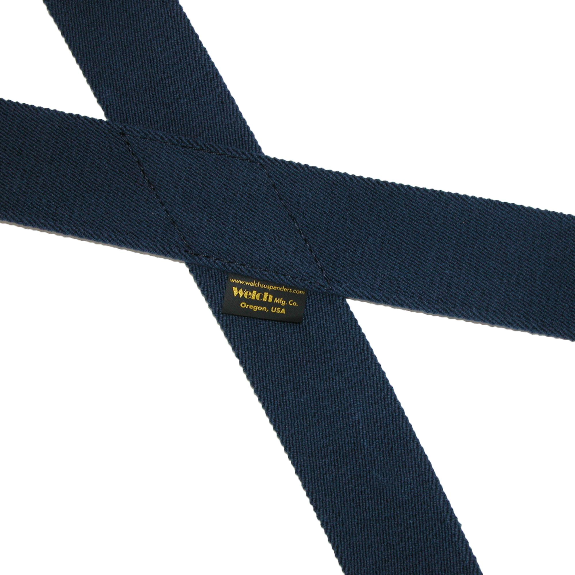 Welch Men's Elastic Button End Double Face Suspenders