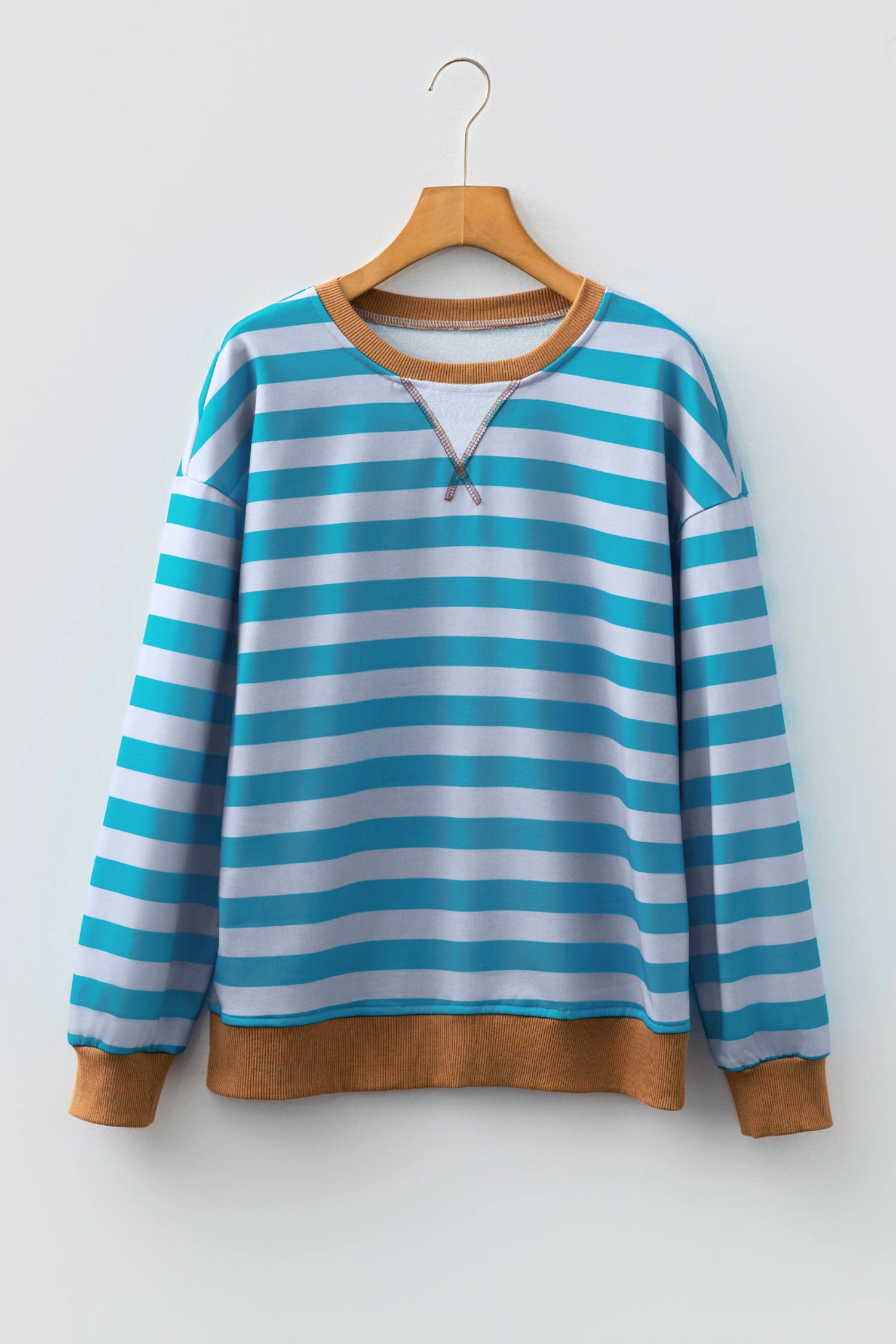 Threaded Pear Women's Madiena Trim Drop Shoulder Sweatshirt