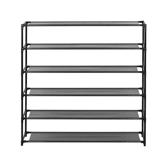 J&V TEXTILES 6-Tier Shoe Storage Organizer Rack