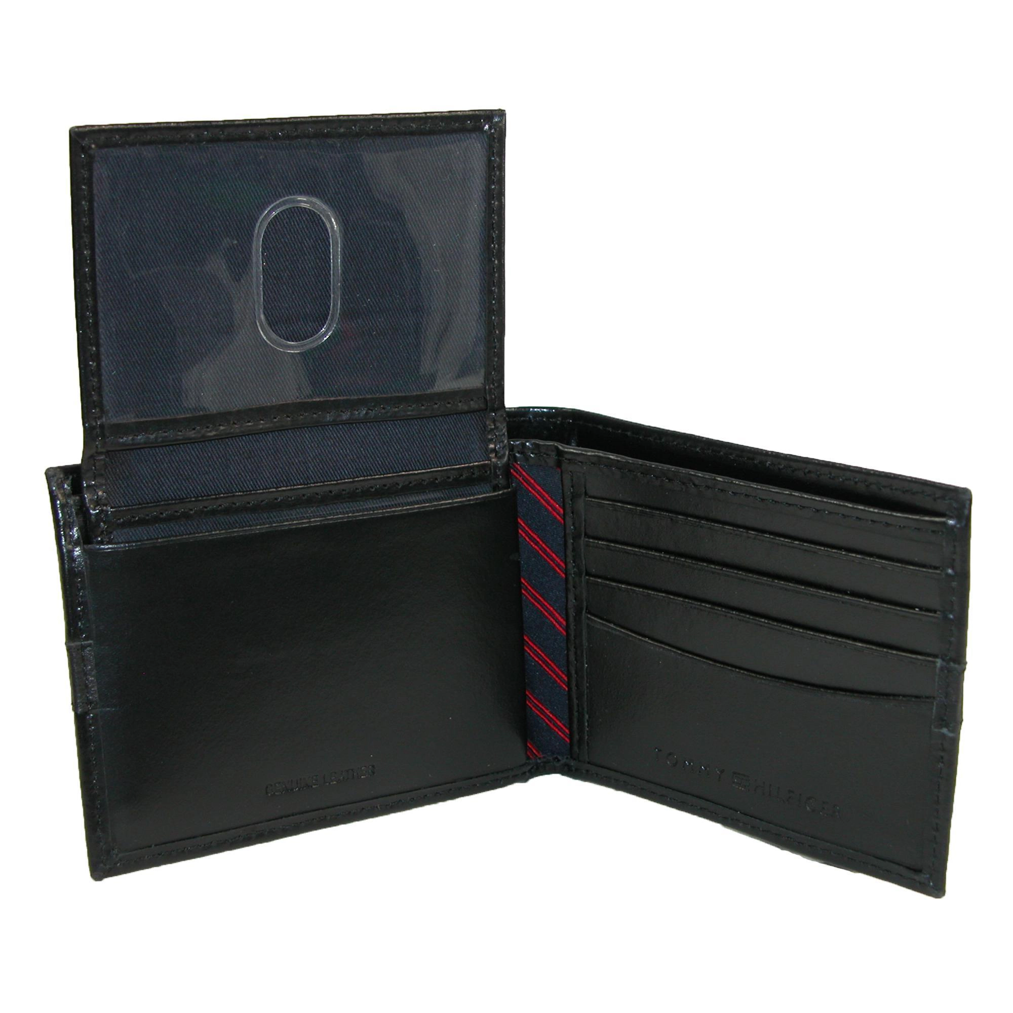 Tommy Hilfiger Men's Leather Ranger Passcase Bifold Wallet