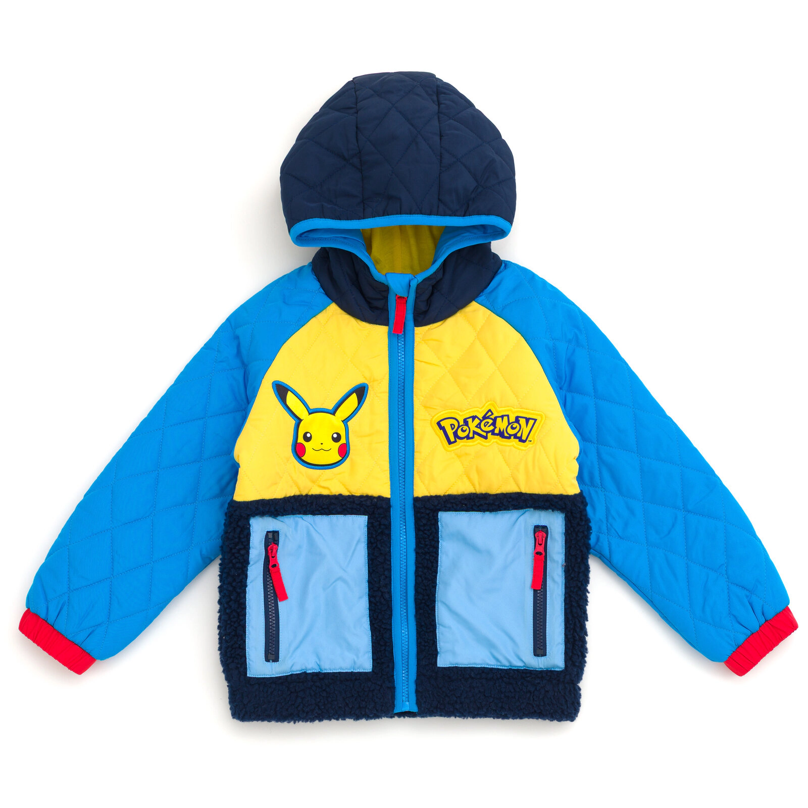 Pokemon Pikachu Boys' Hooded Zip-Up Jacket