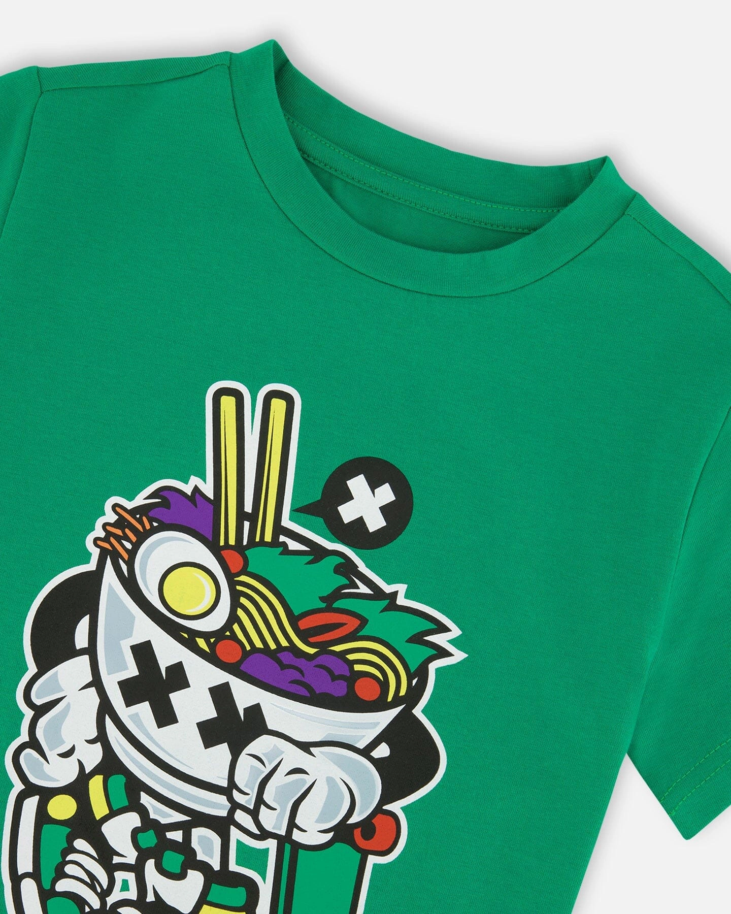 Deux par Boys Organic Cotton Jersey Noodle and Skate Graphic Print T-Shirt
