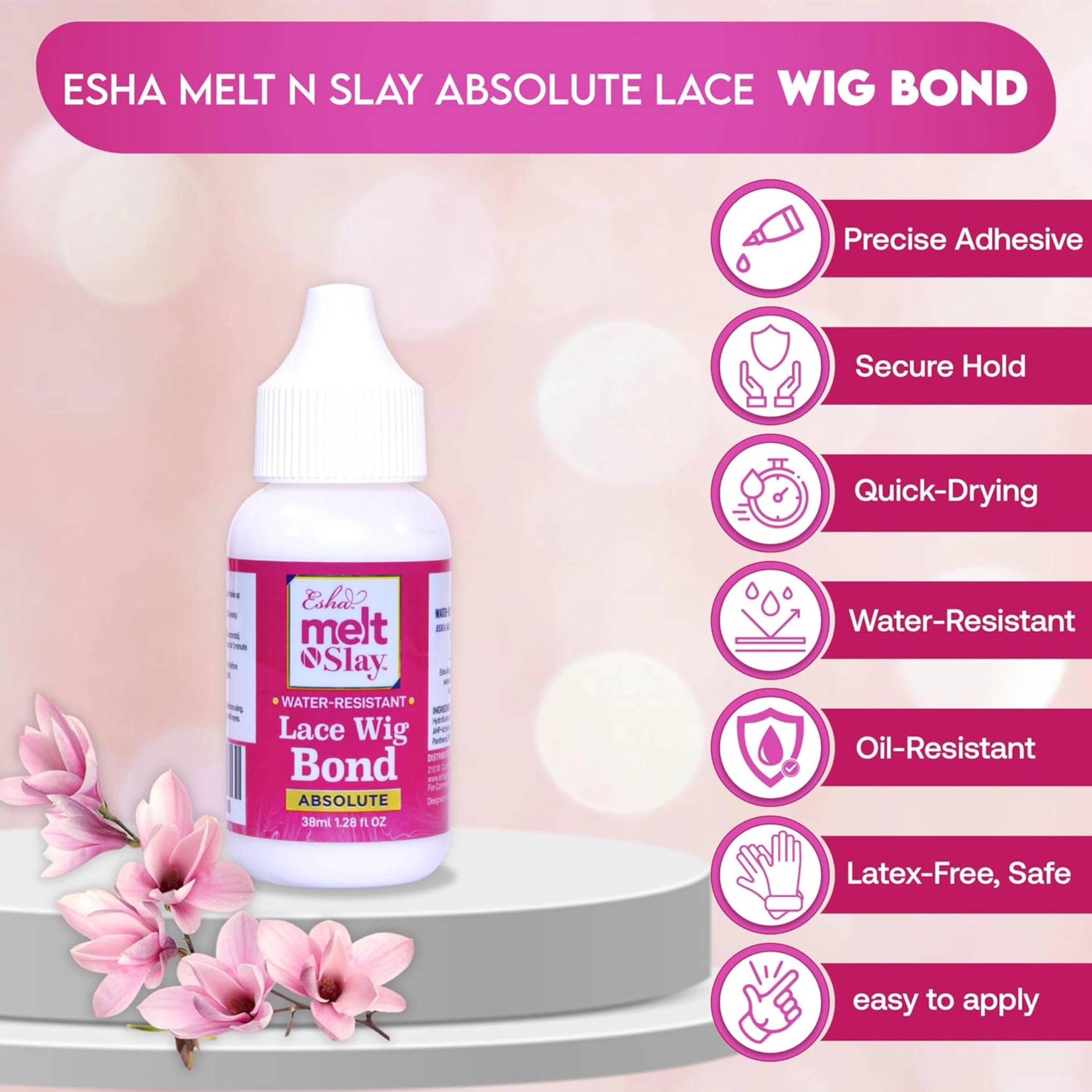 Esha Unisex Lace Wig Glue Melt N Slay Absolute Lace Wig Bond