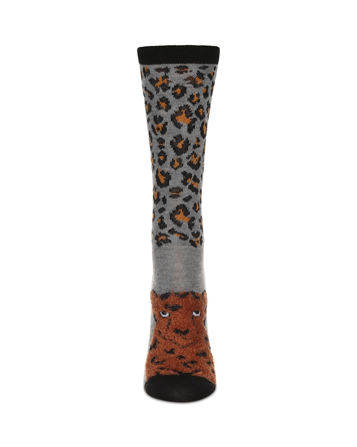 MeMoi Women's Foot Pet Cheetah Crew Socks