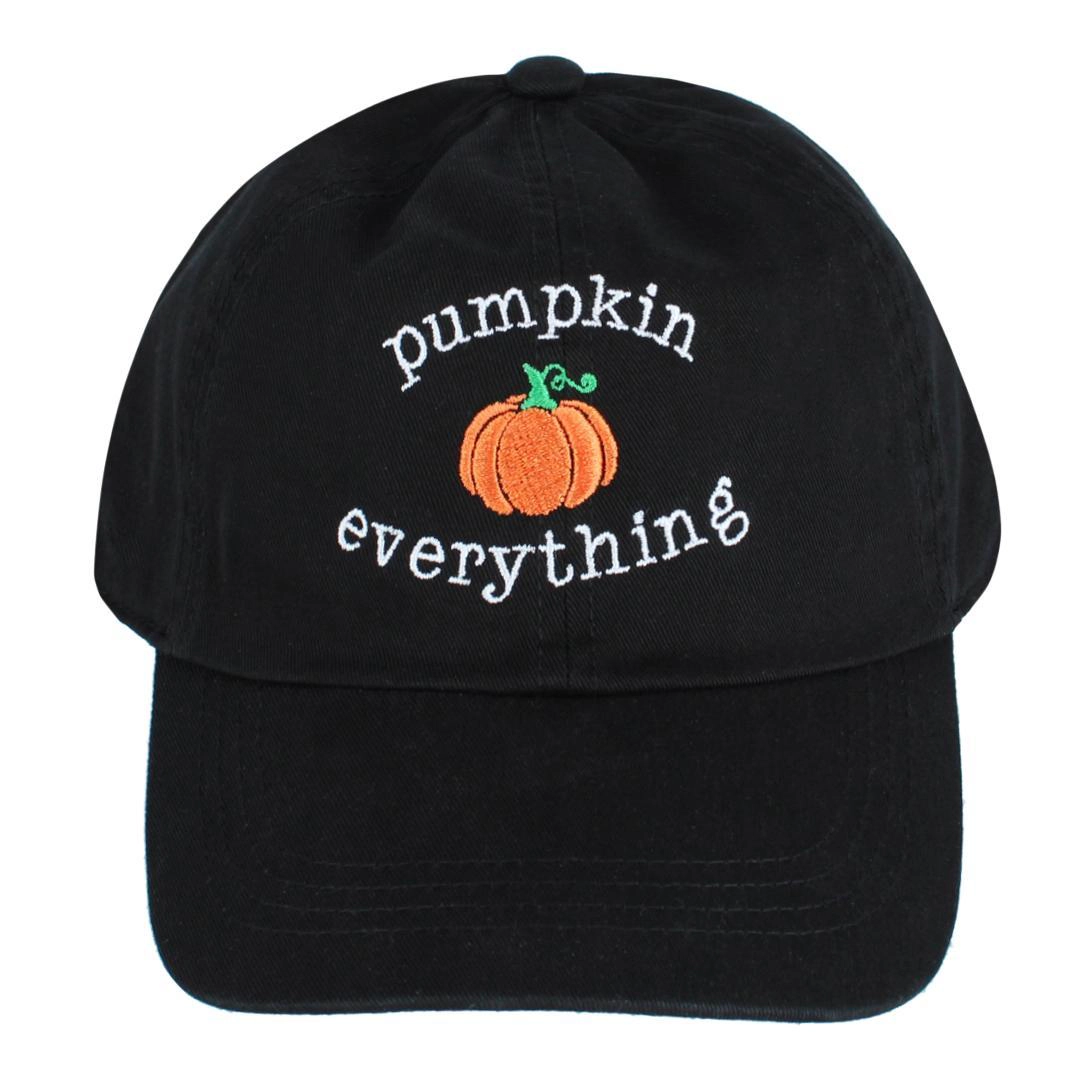 David & Young Women's Pumpkin Everything Stone Washed Baseball Cap