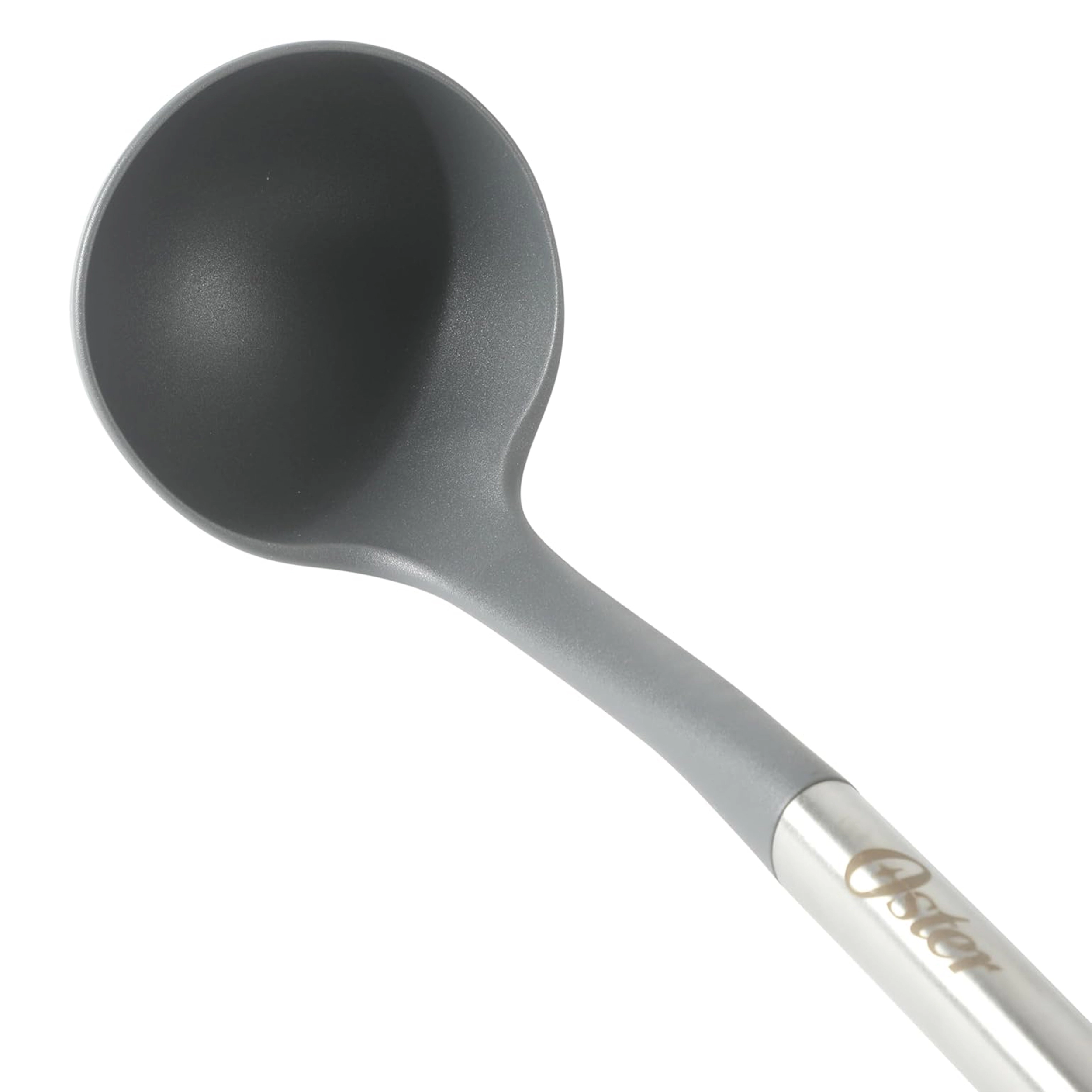 Oster Chadswyck 13 Inch Nylon Ladle With Stainless Steel Handle in Silver
