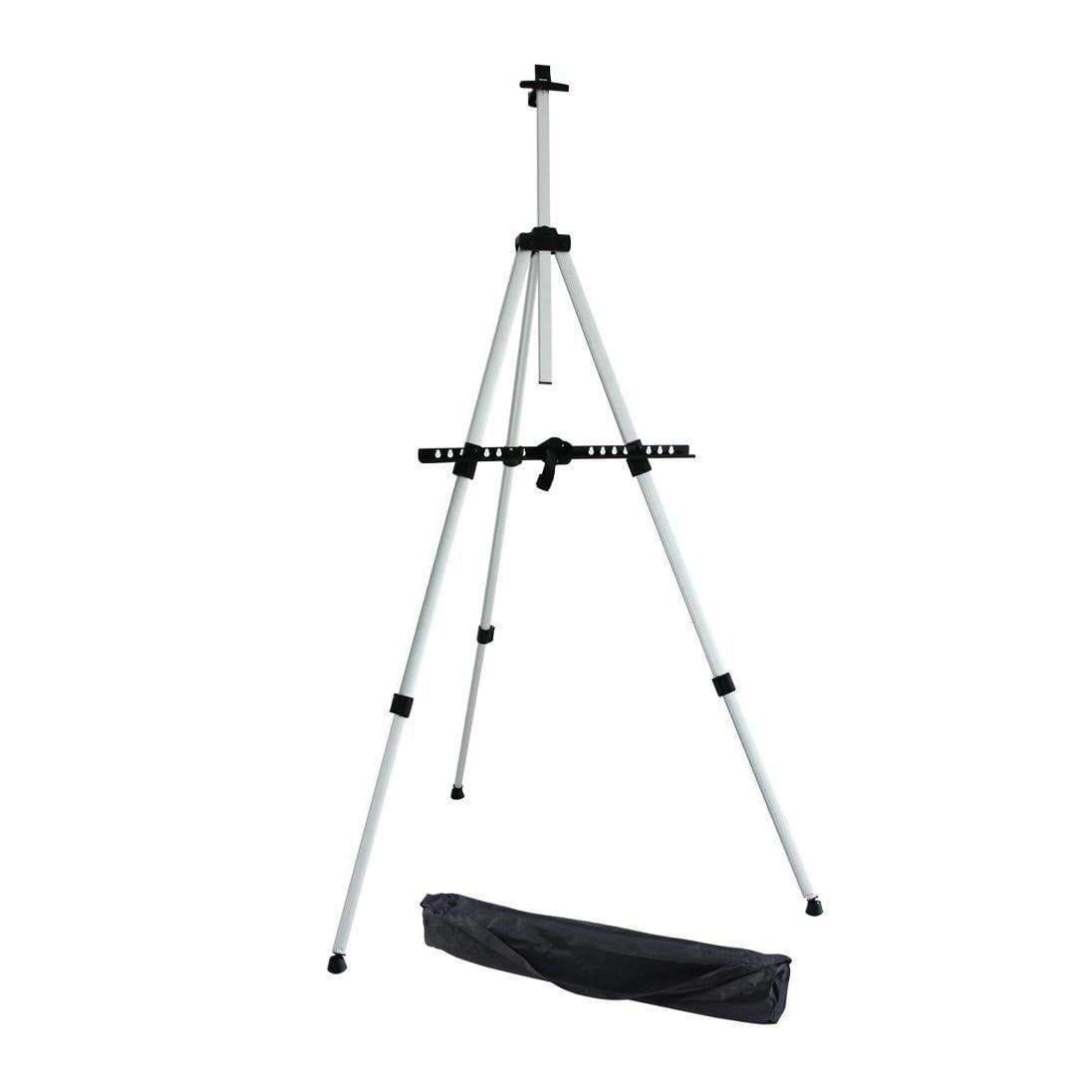 KINGART 66" Aluminum Tripod Easel, Adjustable Floor and Tabletop