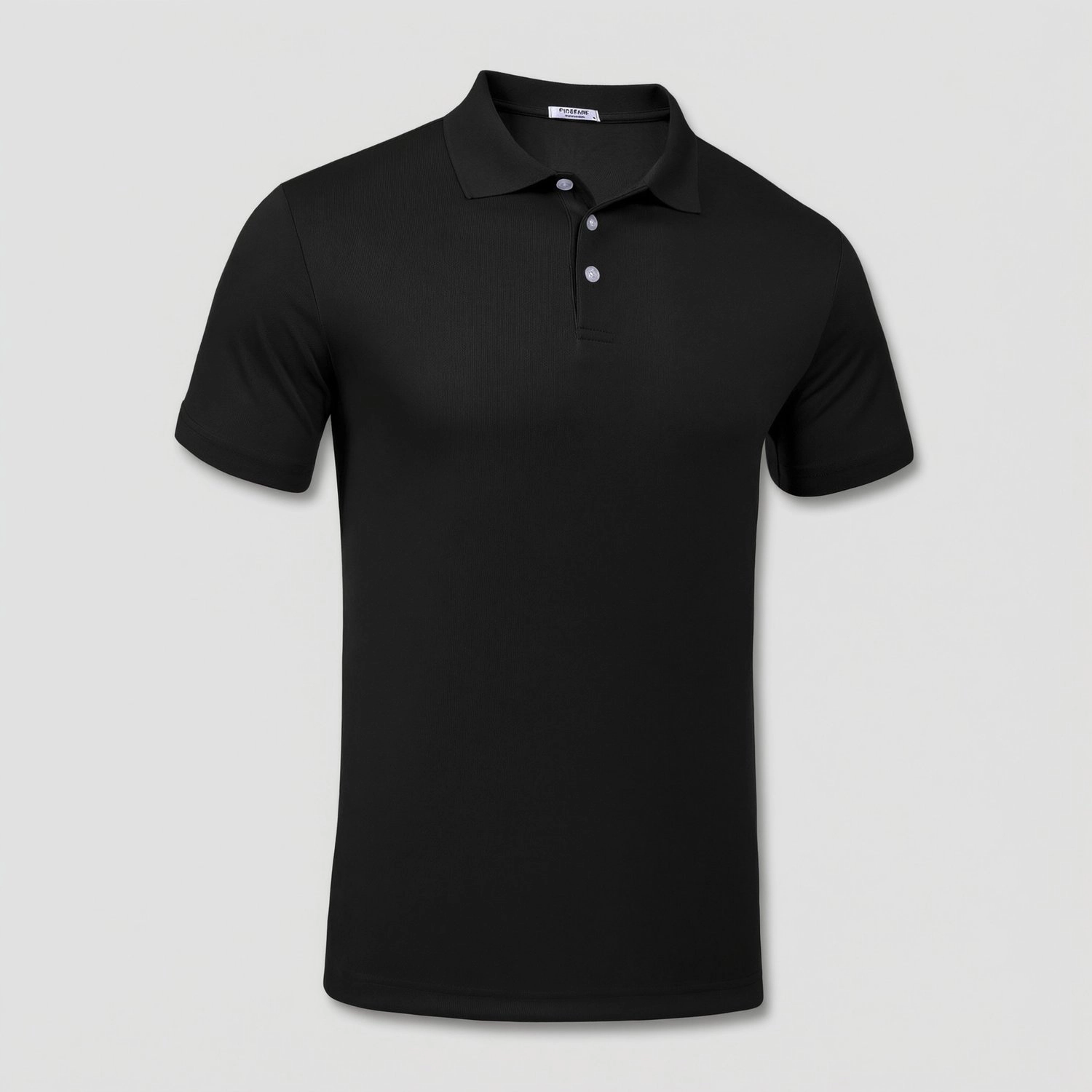 Pinspark Mens Solid Navy Polo Shirts Short Sleeve Classic Collar Casual Tops