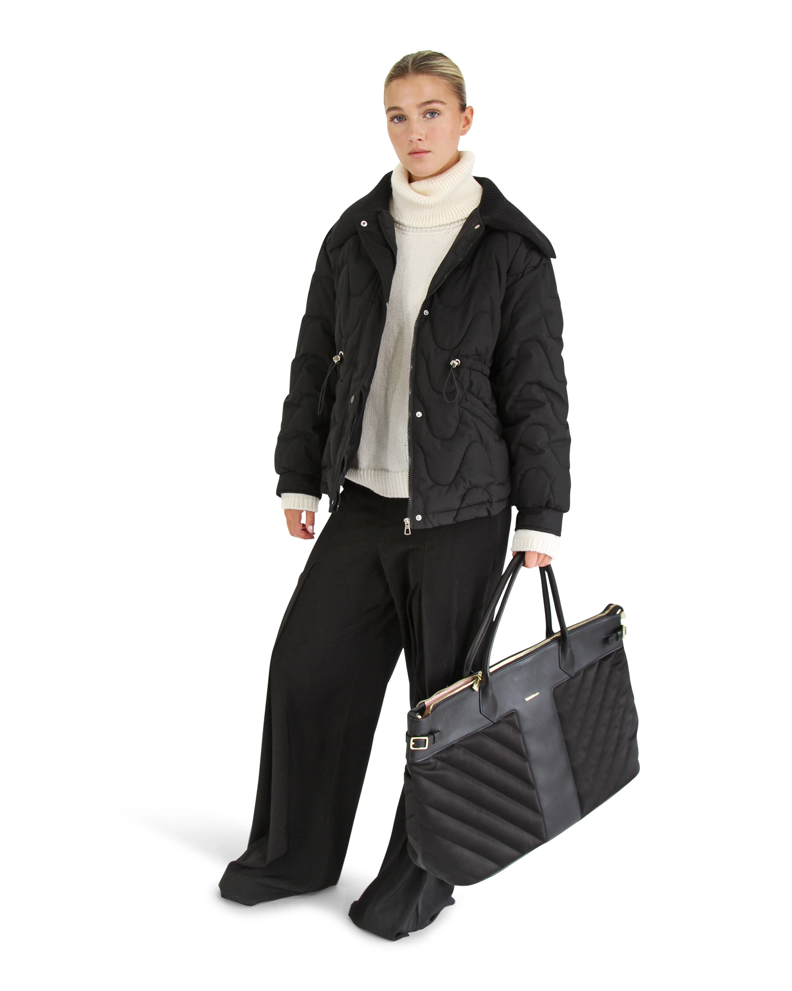 Belle & Bloom Womens See You Again Quilted Jacket