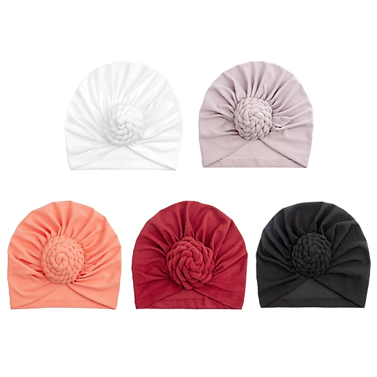 PIGFDK 5 Pack Knotted Headwraps For Women Turbannotted Beanie Hair Covers
