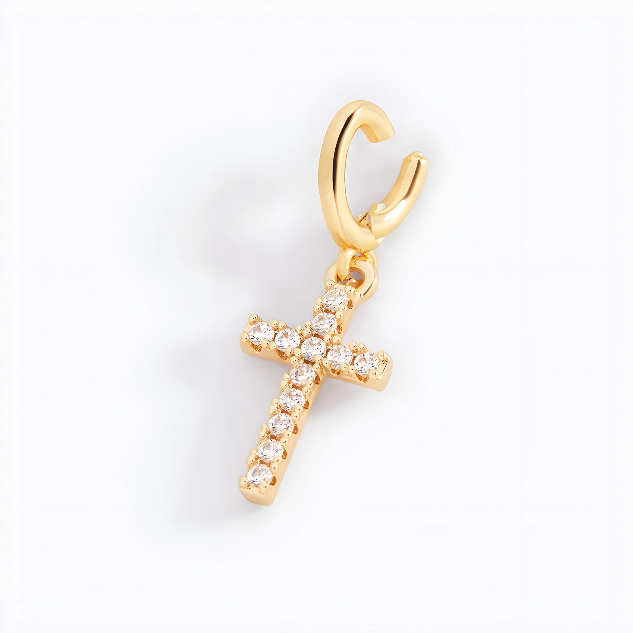 Mint & Lily Women's Pave Cross Charm