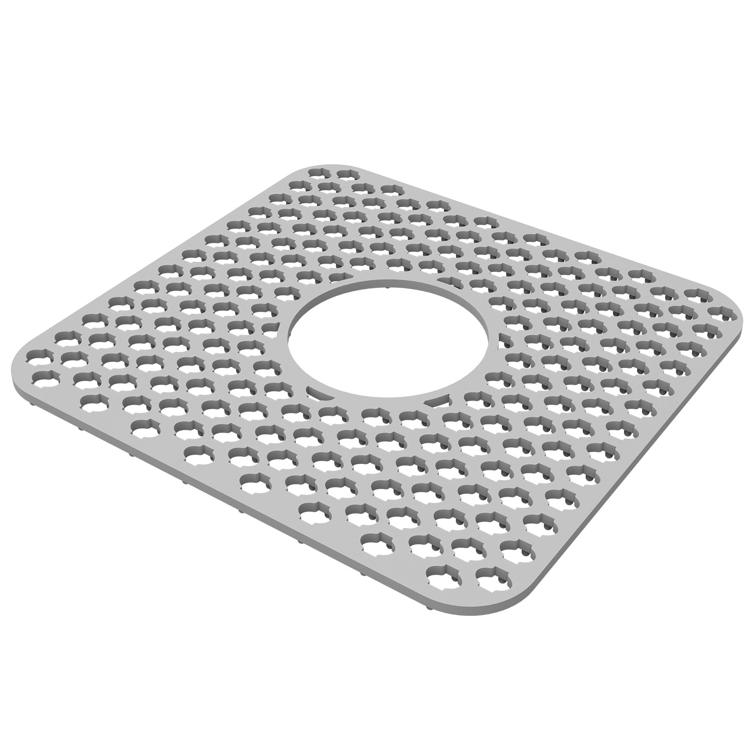 GBruno 2-Piece Silicone Sink Mat With Drain Hole