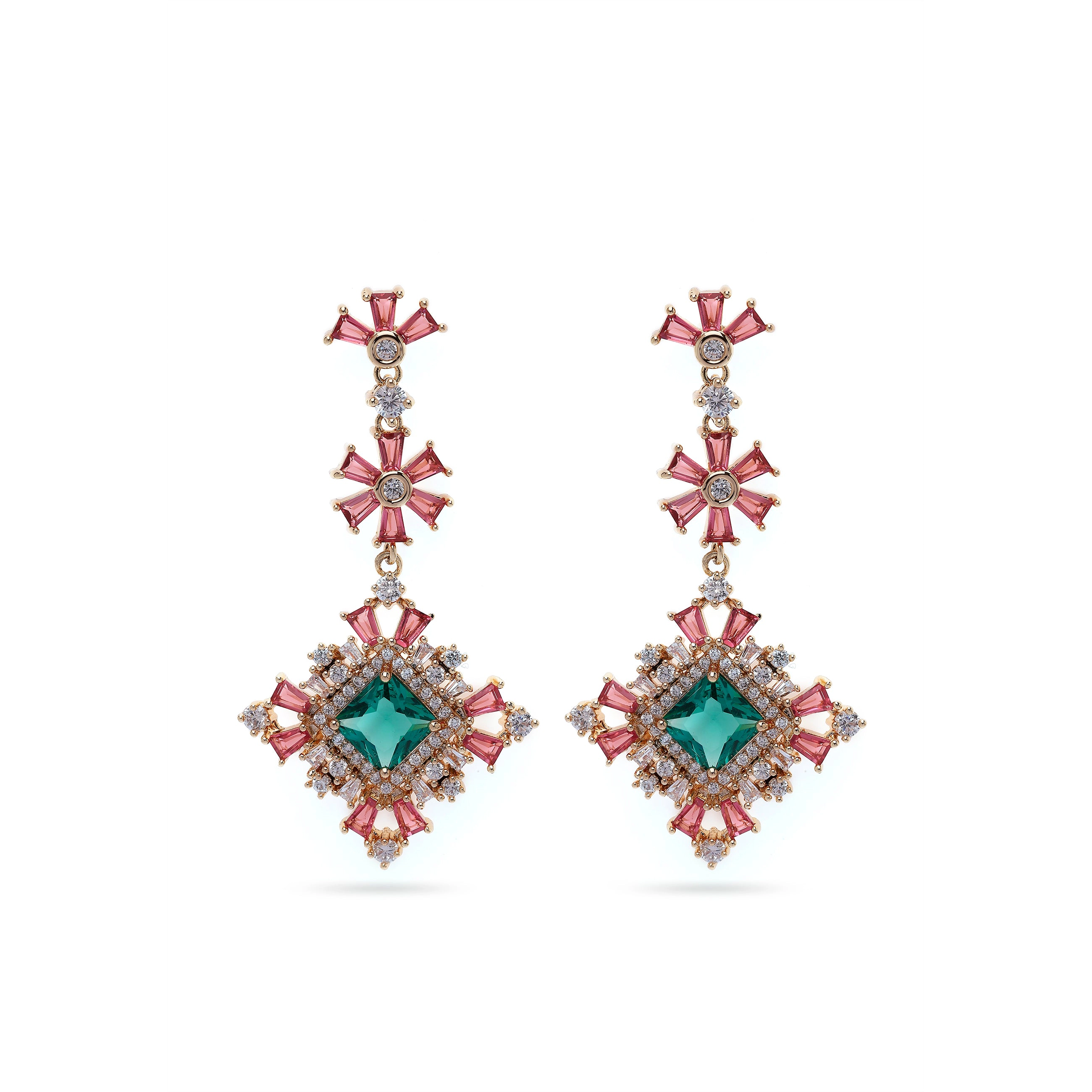 AGP PARIS Womens Daisy Drop Earrings