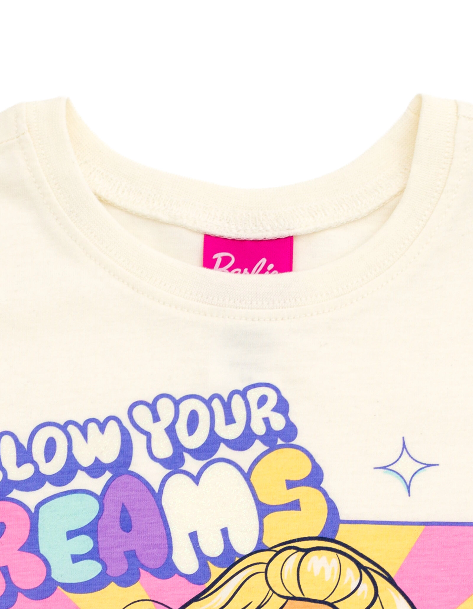 Barbie Girls' Athletic 2-Piece T-Shirt and Shorts Set