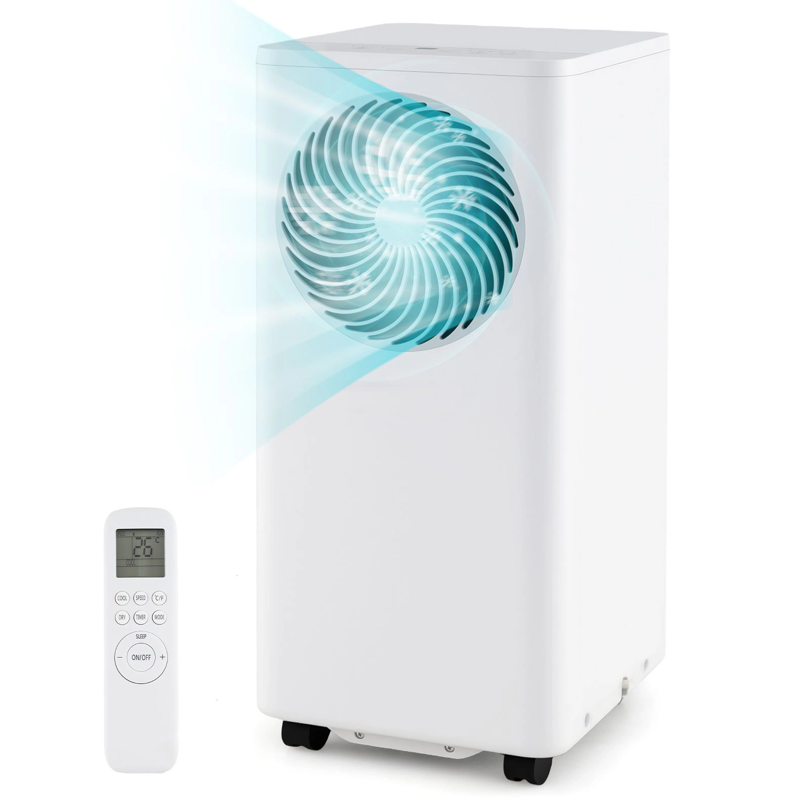 Slickblue 10000 BTU Portable AC Unit with Cooling and Fan Modes