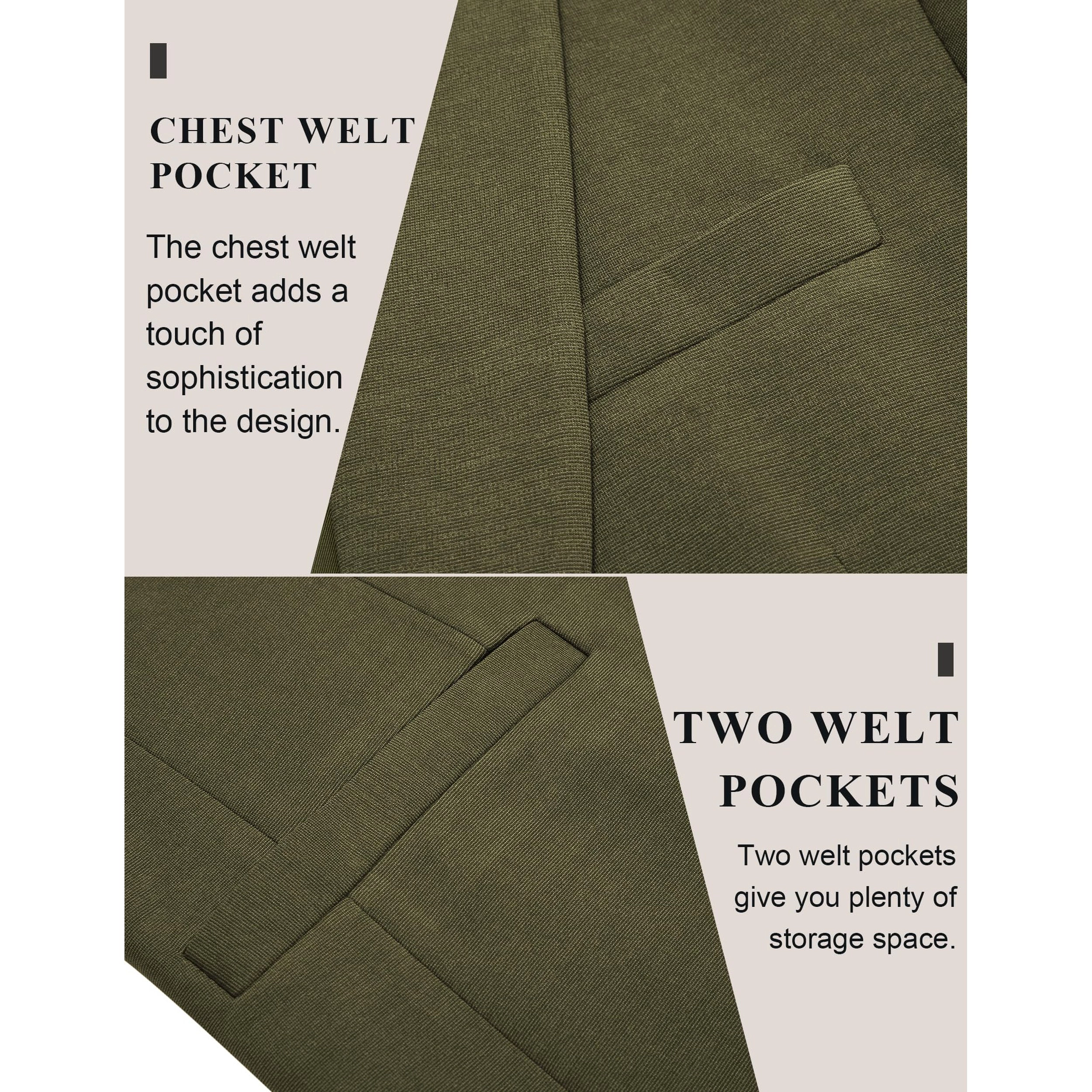 COOFANDY Men's Slim Fit Notch Lapel Casual Blazer Sport Coat Suit Jacket