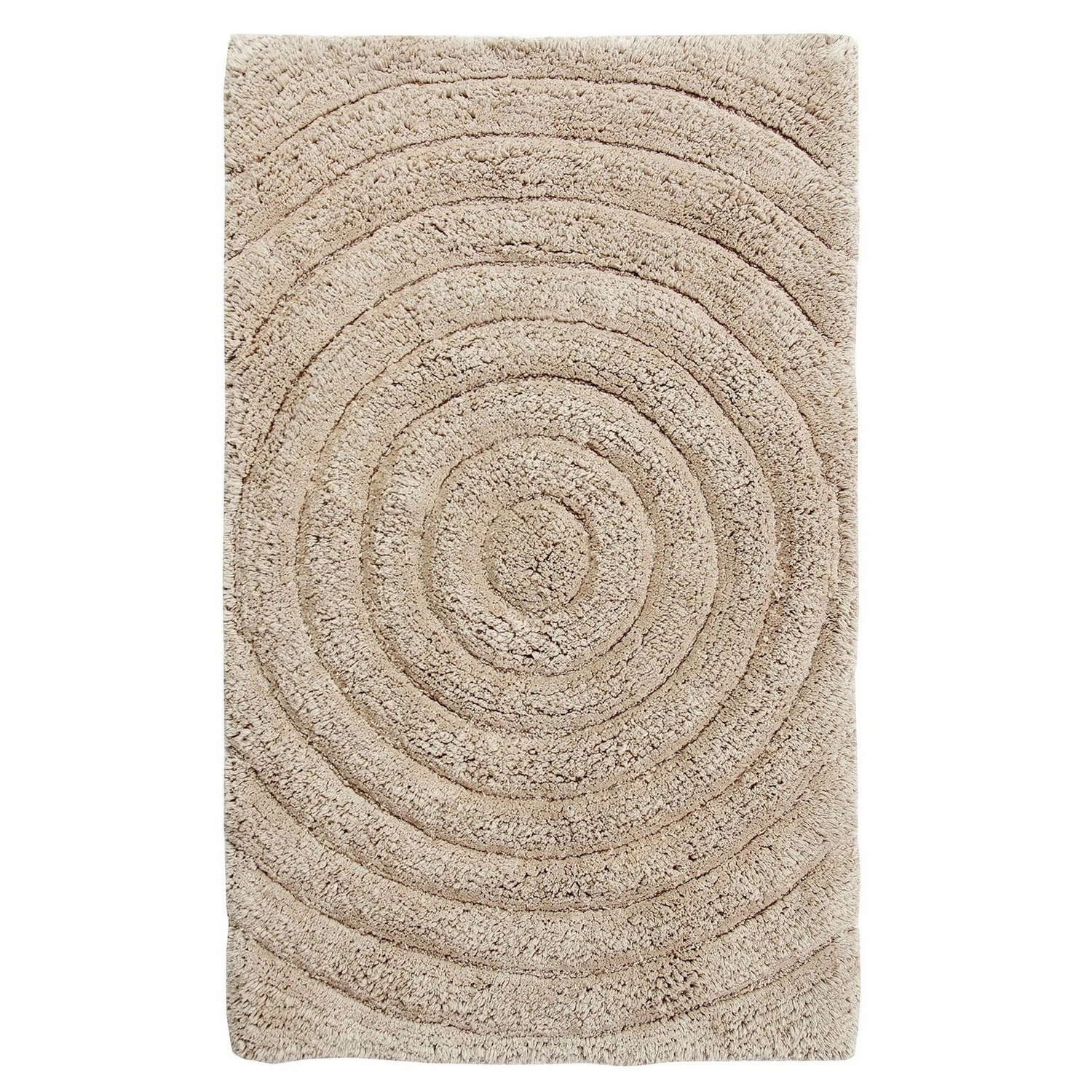 Knightsbridge Luscious Textured Striped All Season Soft Plush Cotton Reversible & Soft Bath Rug 20" X 30" Sage