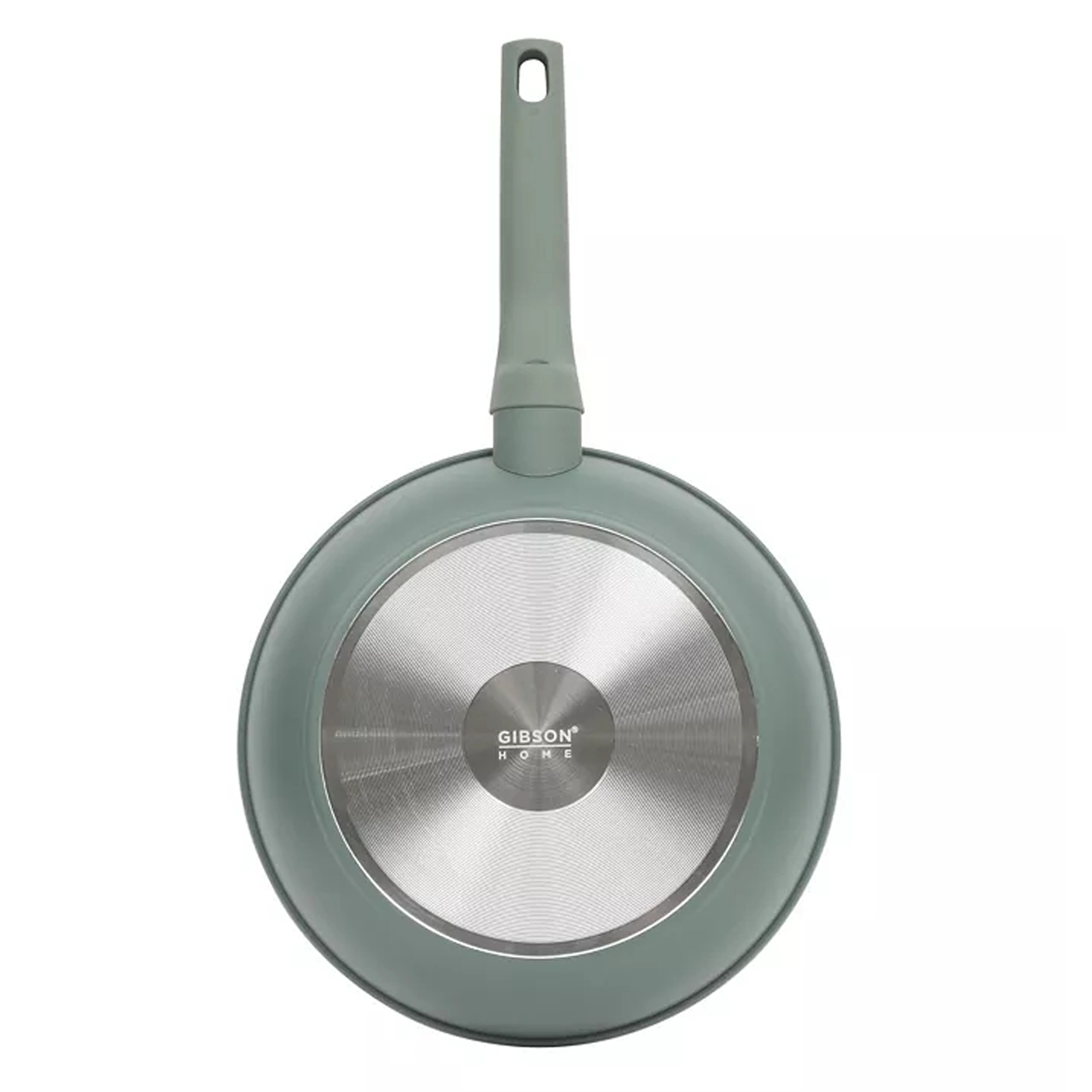 Gibson Home Barnsdall 10 Inch Nonstick Aluminum Frying Pan in Sage Green