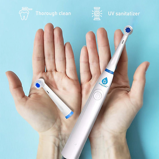 Pursonic Unisex Oral Care Bundle: RET200 Electric Toothbrush, Cedarwood Toothbrushes & UV Toothbrush Sanitizer Set