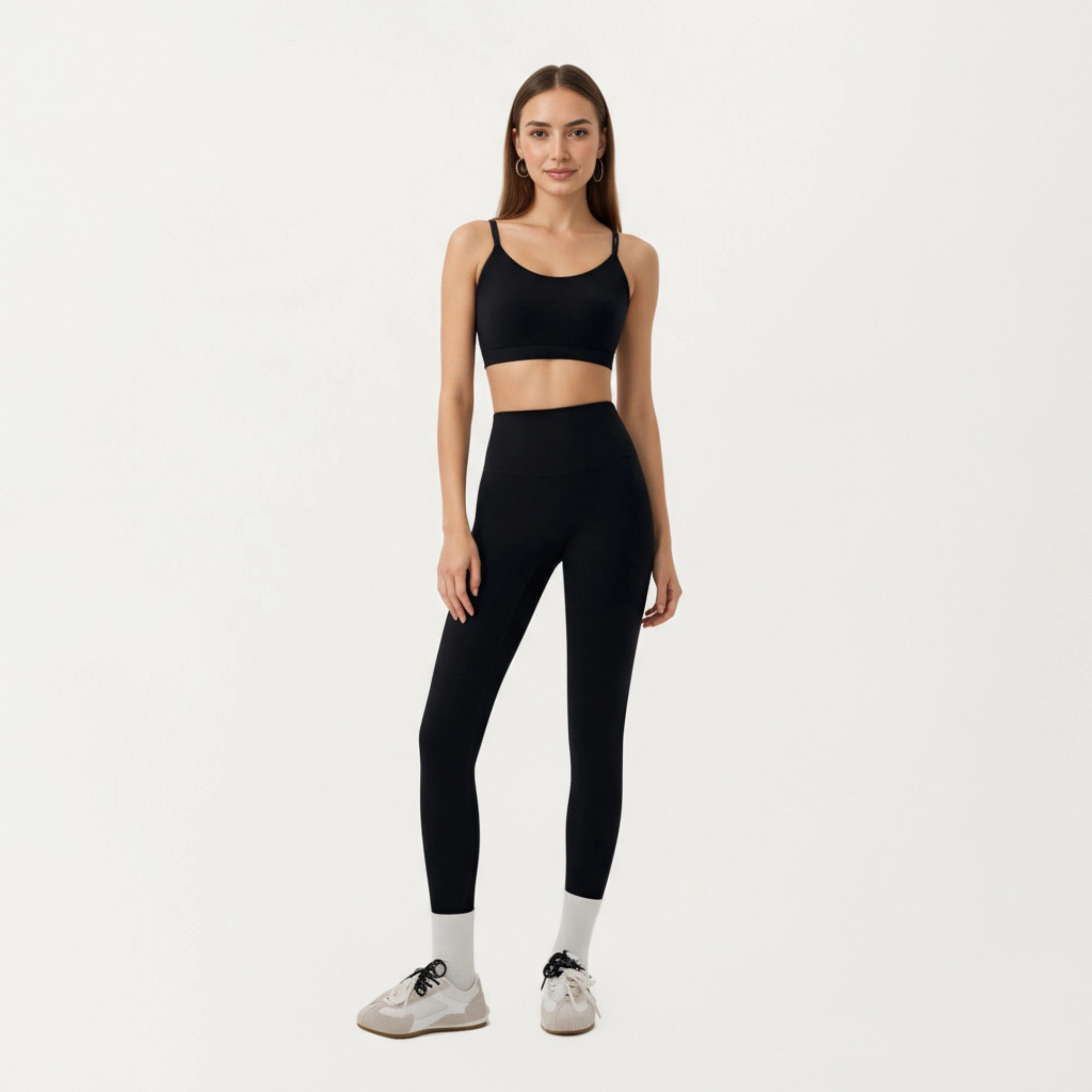 Anna-Kaci Active Women's High Waist Leggings with Smooth Stretch Fabric Supportive Contoured Fit