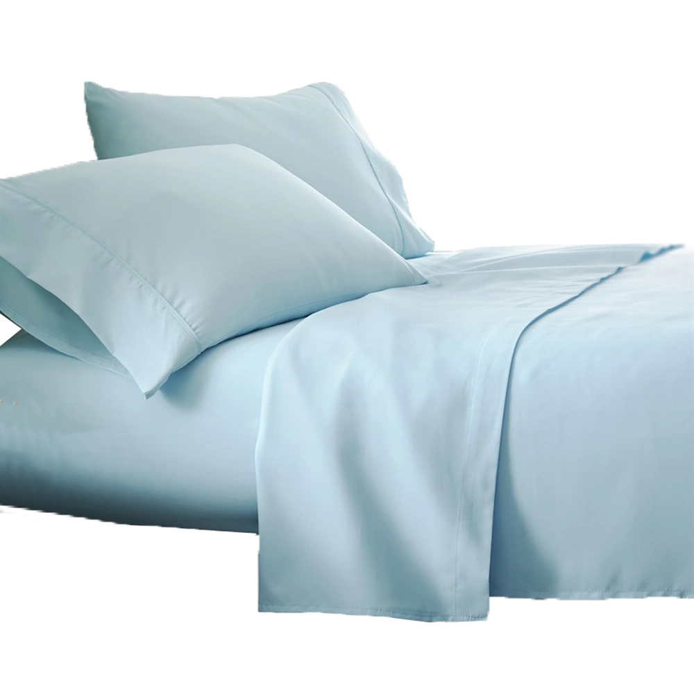 Plazatex Luxurious Ultra Soft 100% Cotton Moisture Wicking Solid Color 4 Pieces Sheet Set King