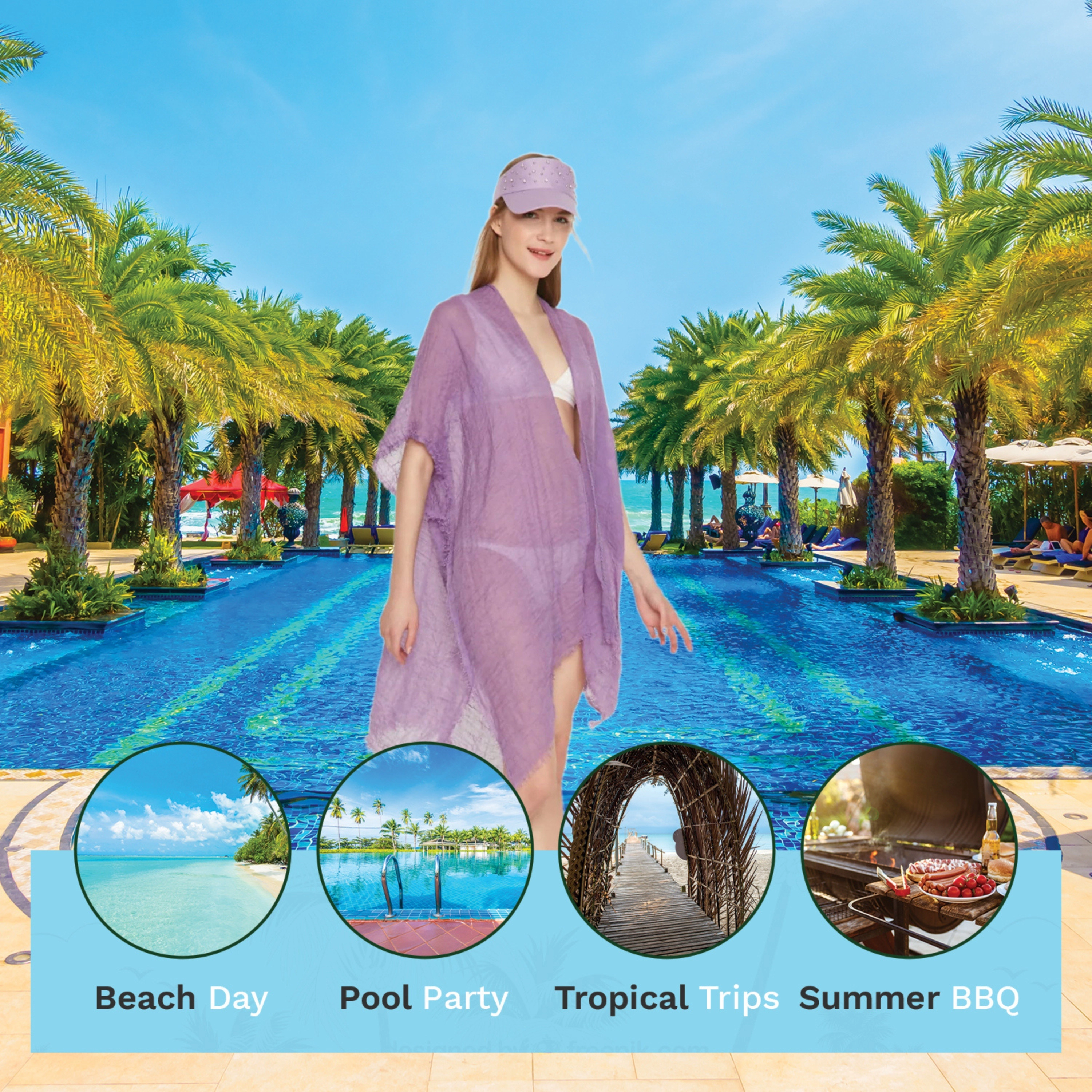 Wear Sierra Womens Lightweight Beach Cover -Up