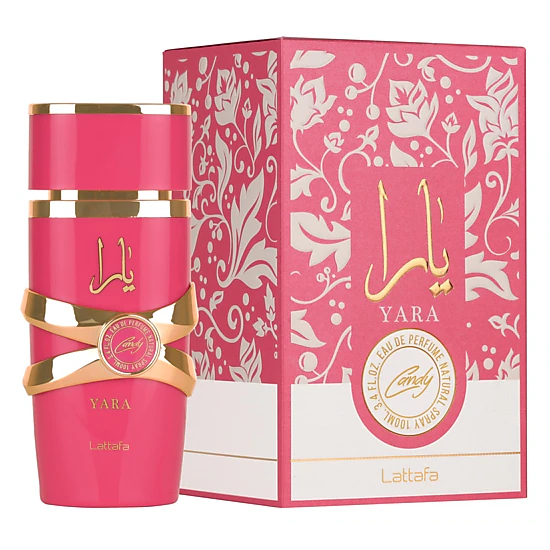Lattafa Yara Candy Eau de Parfum for Women - 3.4 Fl Oz (100 ml)