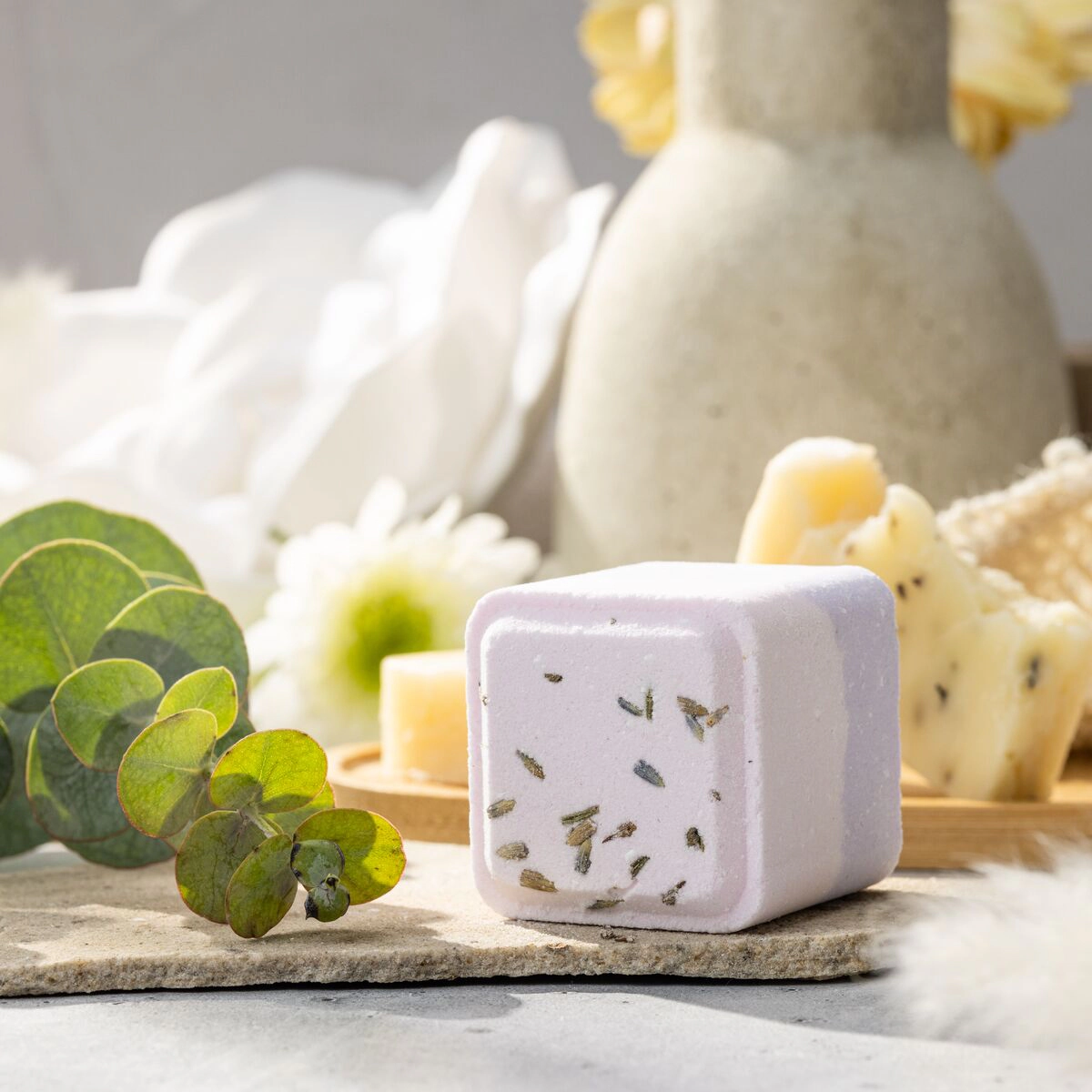 Lizush Mixed Scents Shower Steamers Gift Set - 5 Large Fizzies, Lavender Mint Grapefruit Eucalyptus