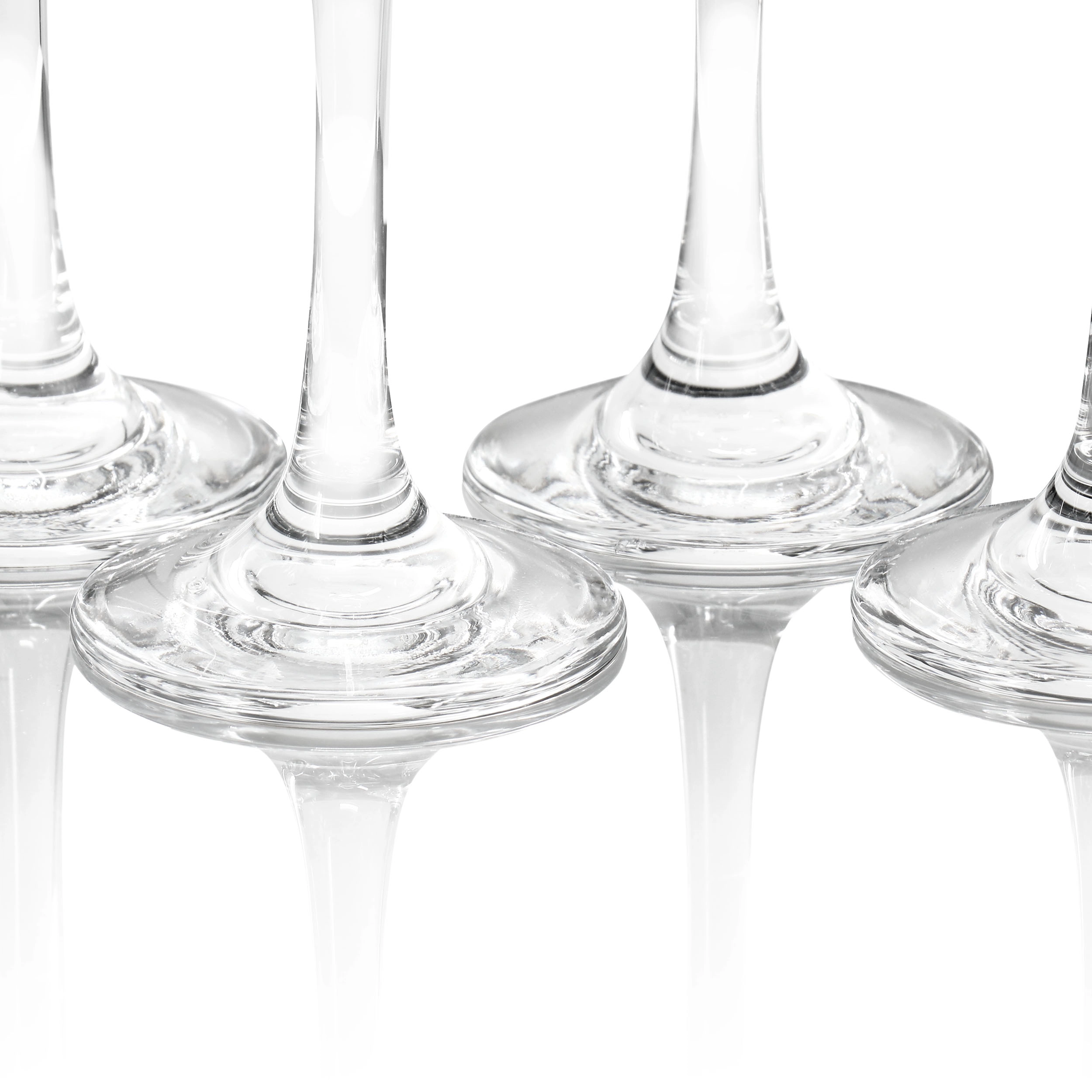 Gibson Home Belinni 4 Piece 6.4oz Fluted Champagne Glass Set