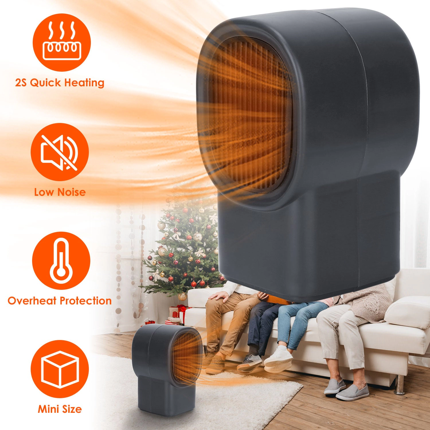 GBruno 400W Portable Electric Space Heater