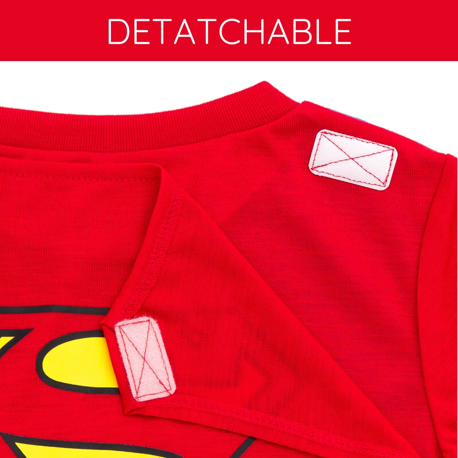 DC Comics Justice League Boys' Cosplay Pajama Shirt and Shorts Set with Cape