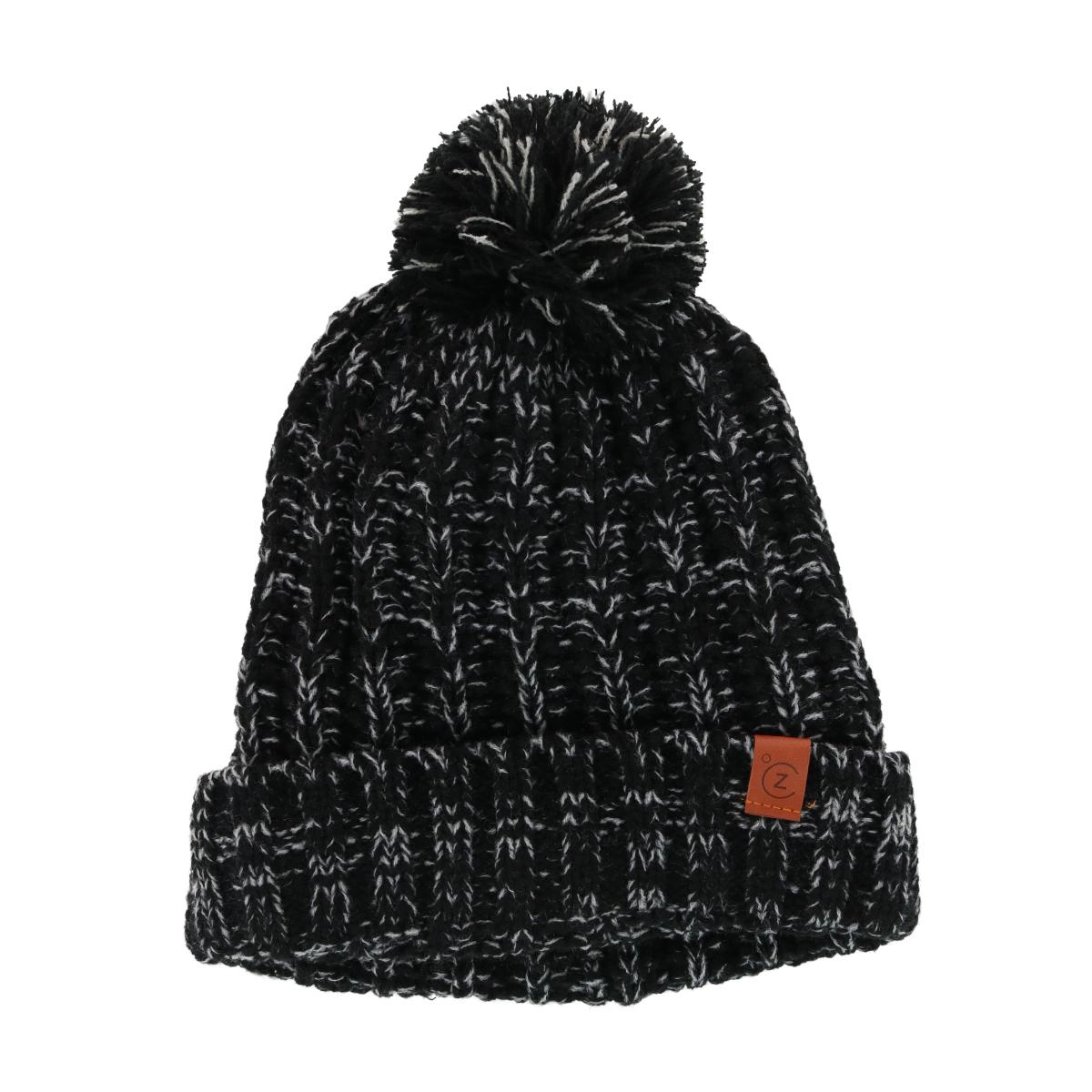 ClimaZer0 Women's Sherpa Lined Knit Winter Beanie Pom Hat