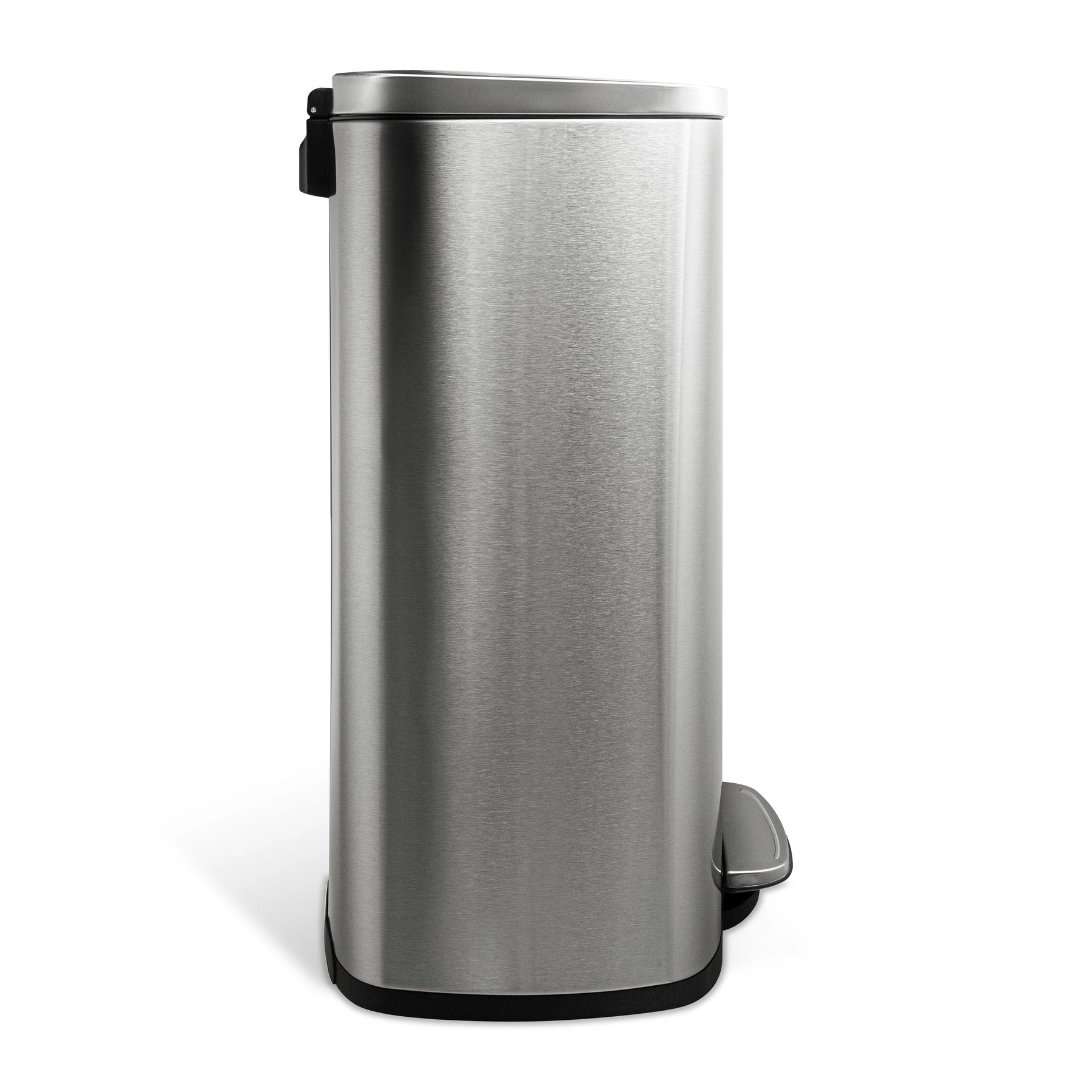Ninestars Rectangular 13.2-Gallon Stainless Steel Step-On Trash Can