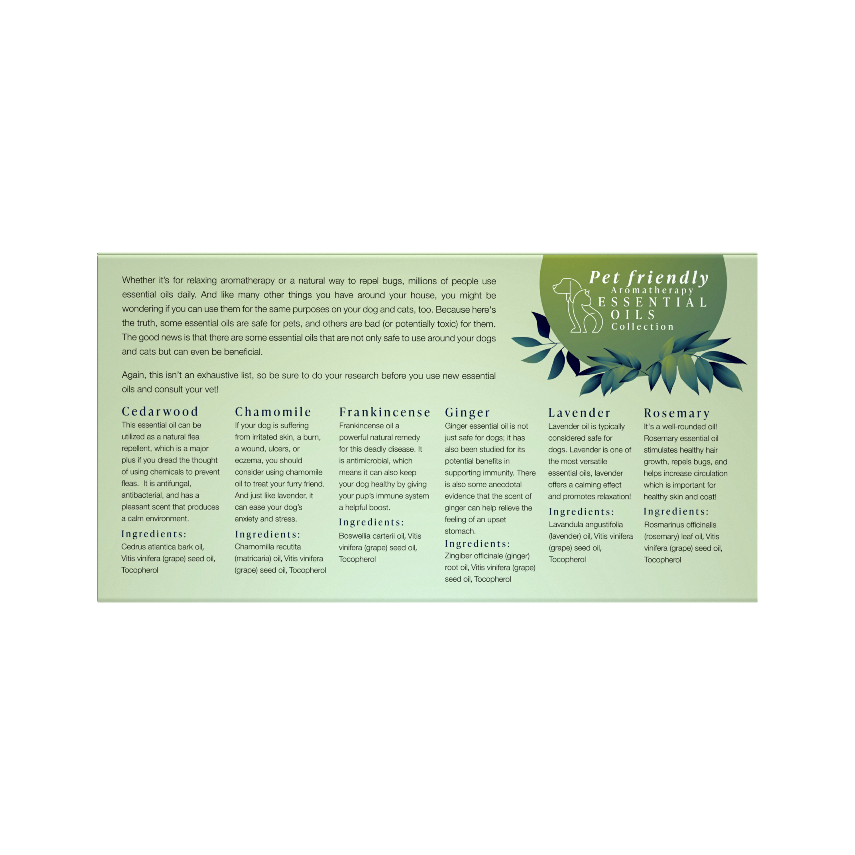 Pursonic Unisex Pet-Friendly Aromatherapy Essential Oil Collection – 6 Pack Essential Oils