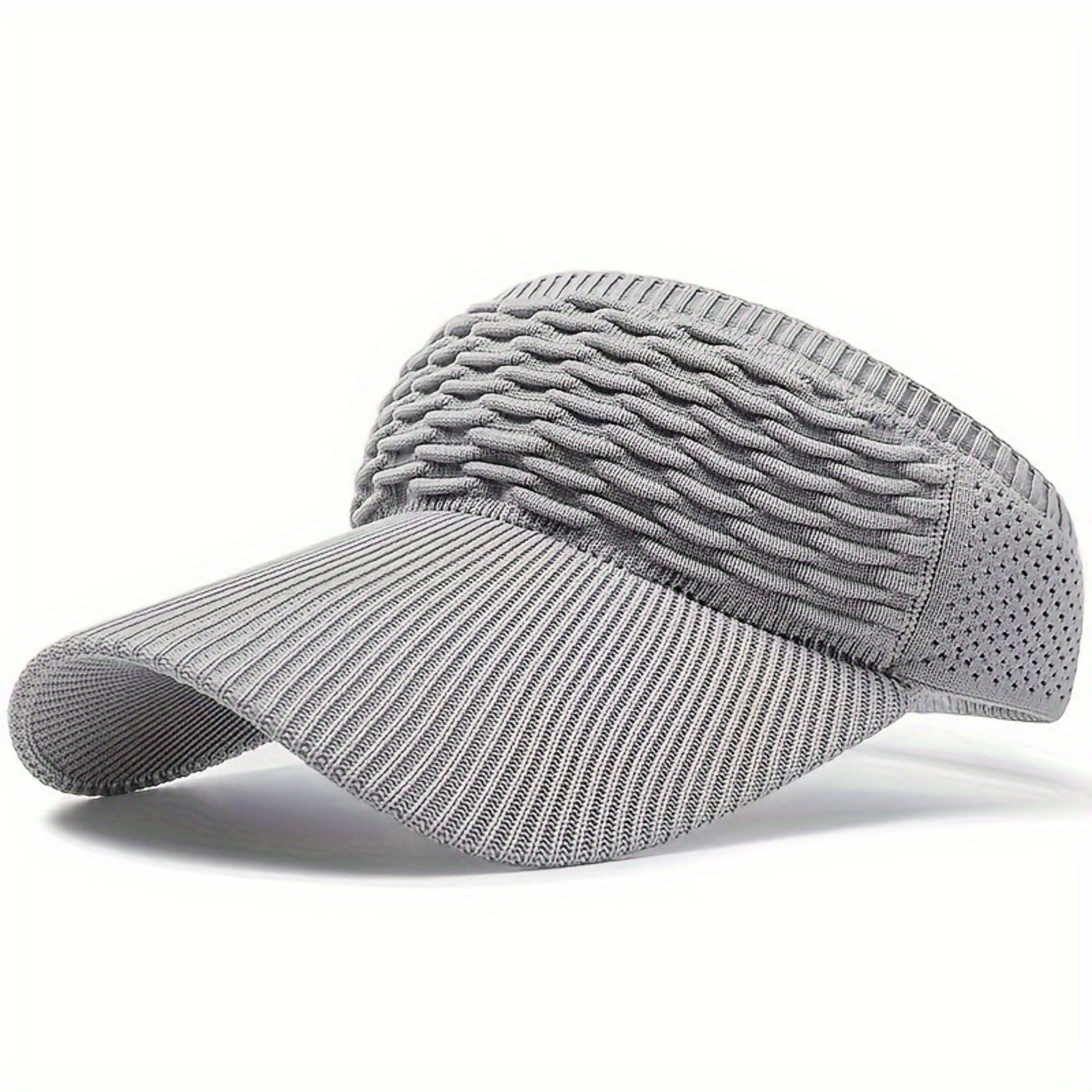 Anna-Kaci Women's Knit Visor Hat Breathable Stretch Sun Cap Lightweight Athletic
