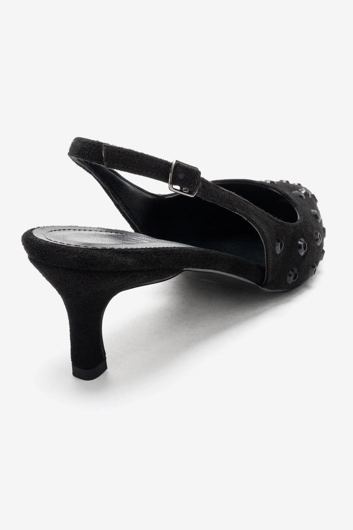 Prologue Shoes Womens Lorex Embellished Stiletto Slingback Pump