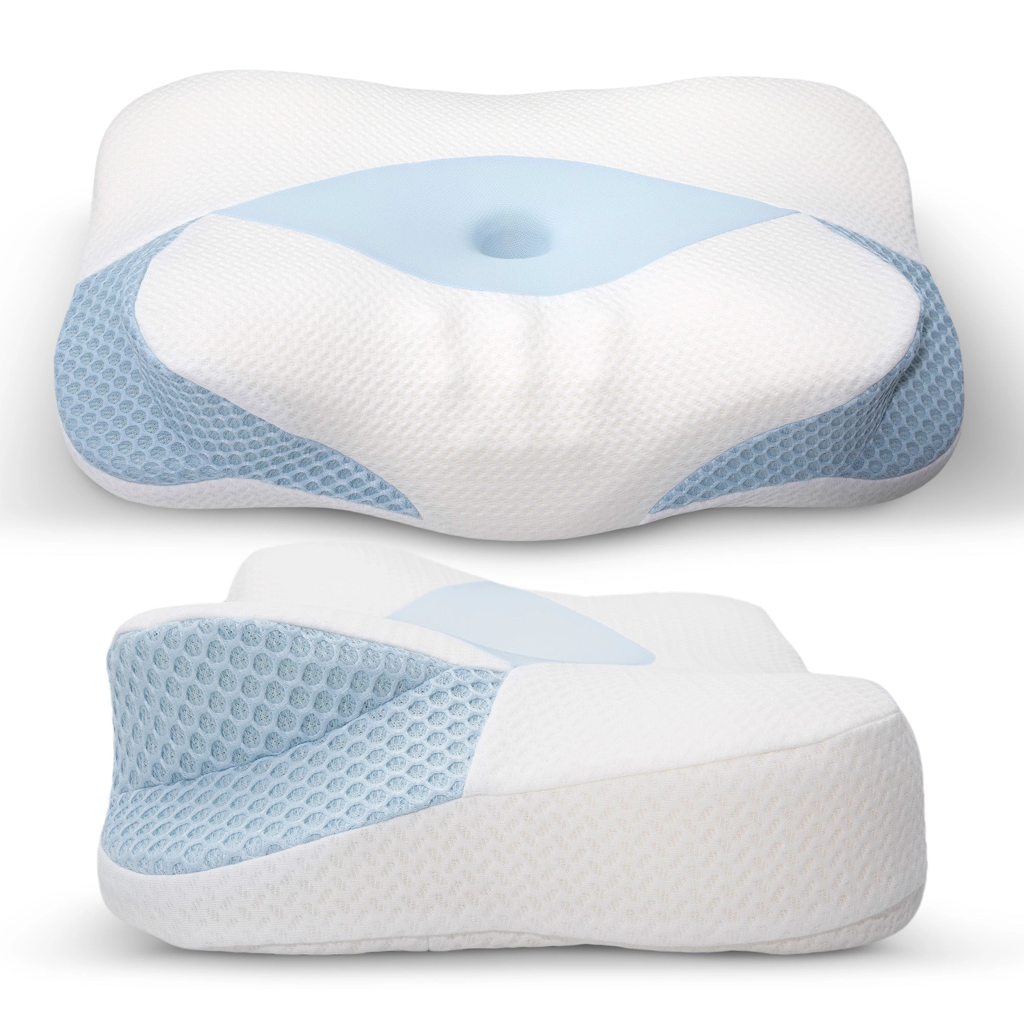 Cheer Collection Memory Foam Contoured Cervical Pillow 24"x14"