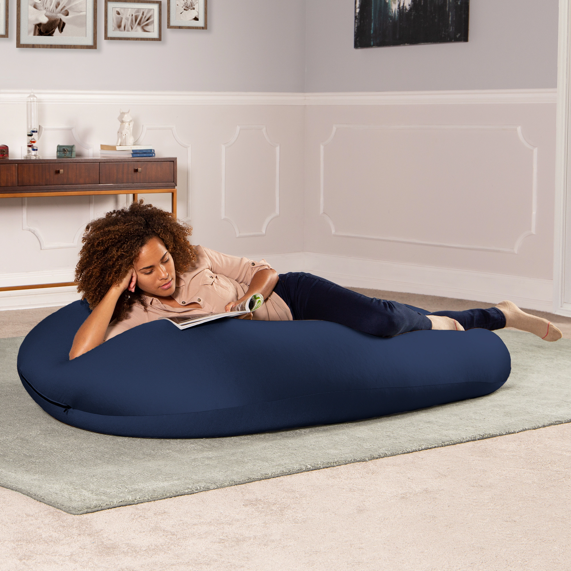 Jaxx Nimbus Therapeutic Sensory Bean Bag Chair – Cloud-Like Adjustable Body Pod Design for Ergonomic Relief and Comfort