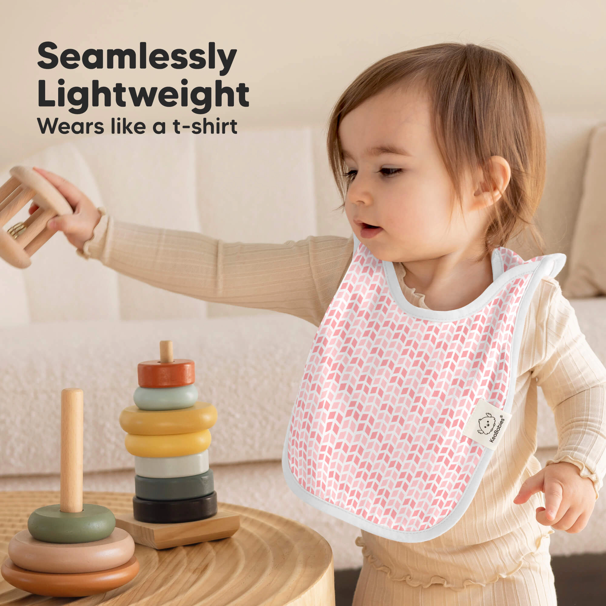 KeaBabies 8-Pack Hallo Drool Bibs