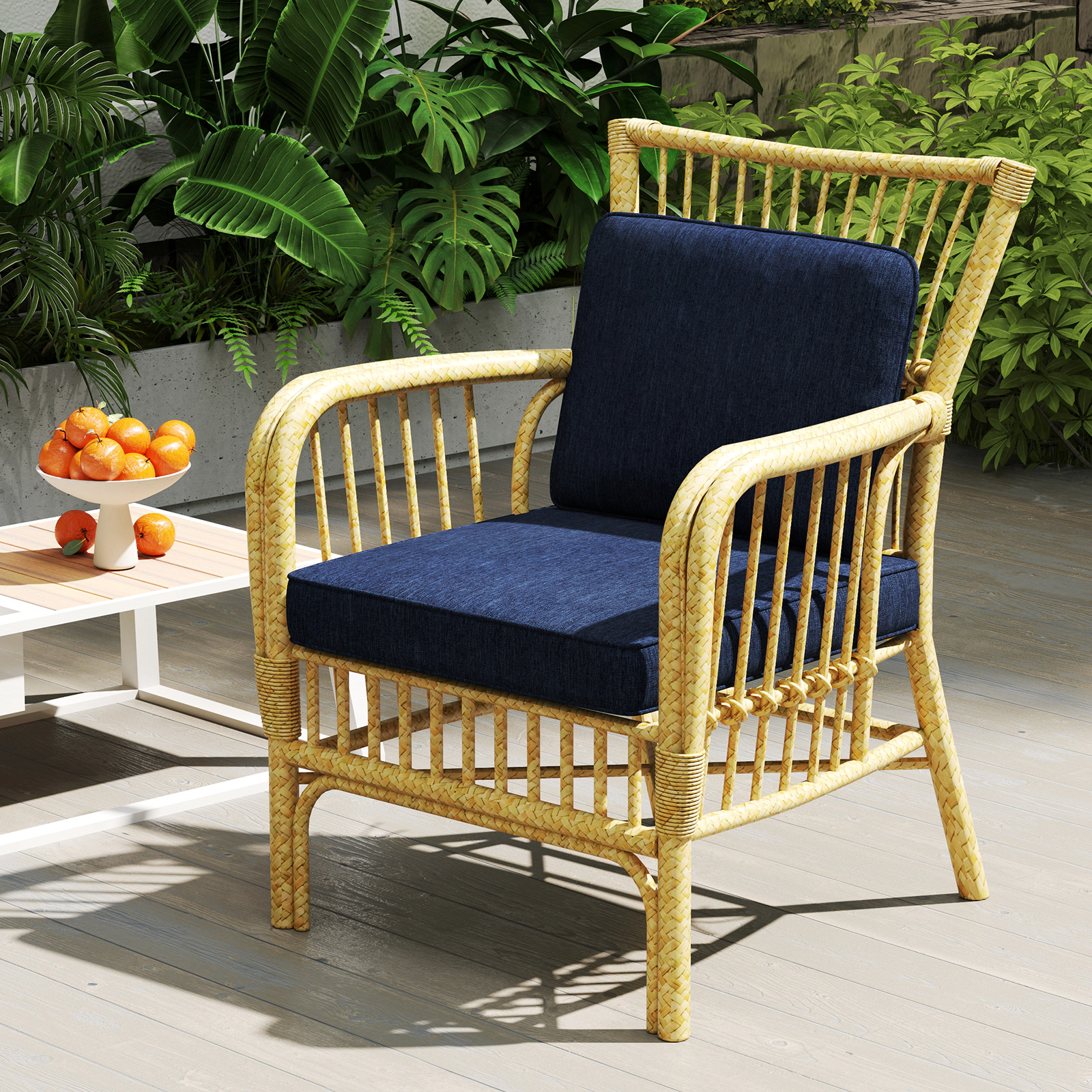 LJG 2-Pack Outdoor Patio Cushion Set with Removable Covers