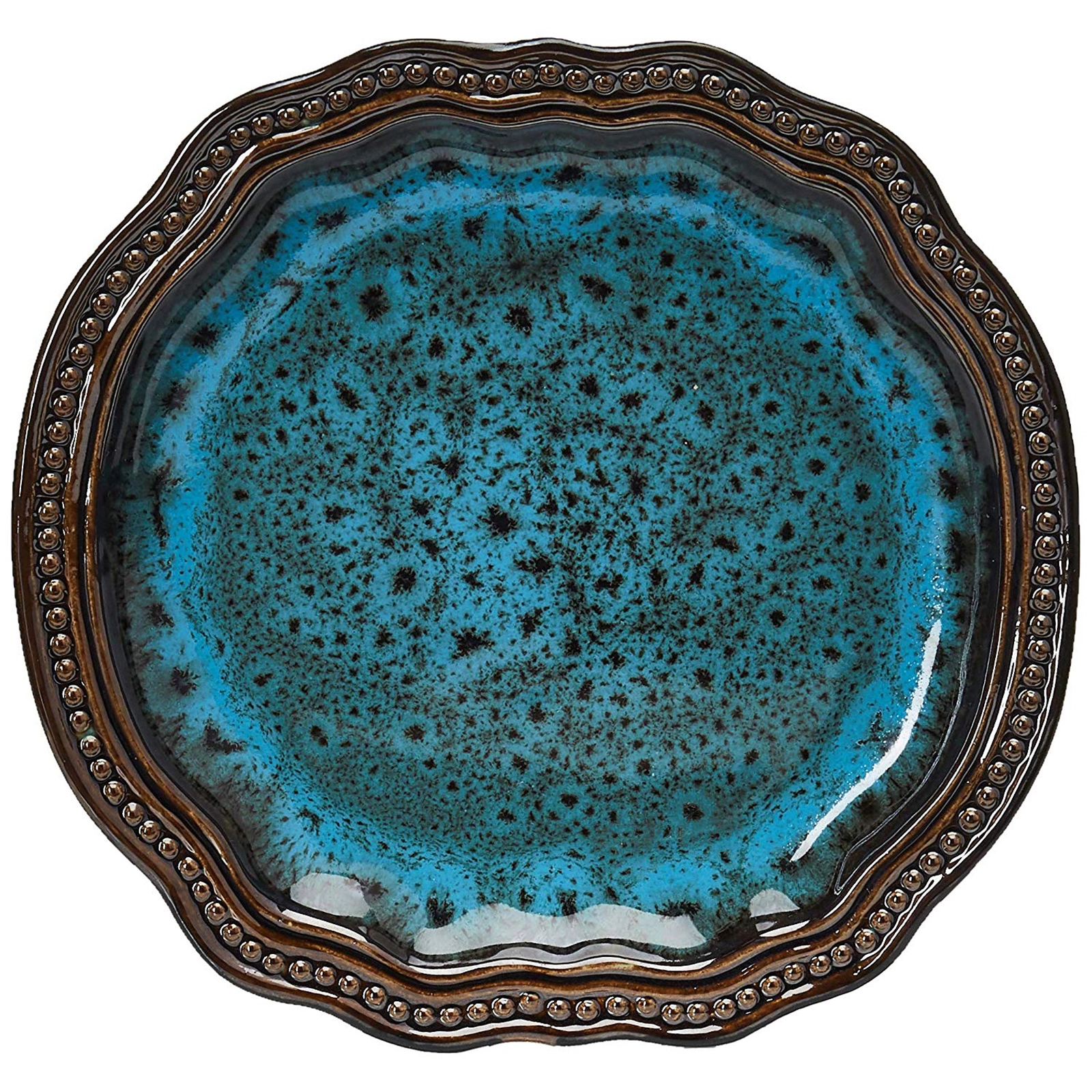 Elama’s Mystic Waves 16 Piece Dinnerware Set
